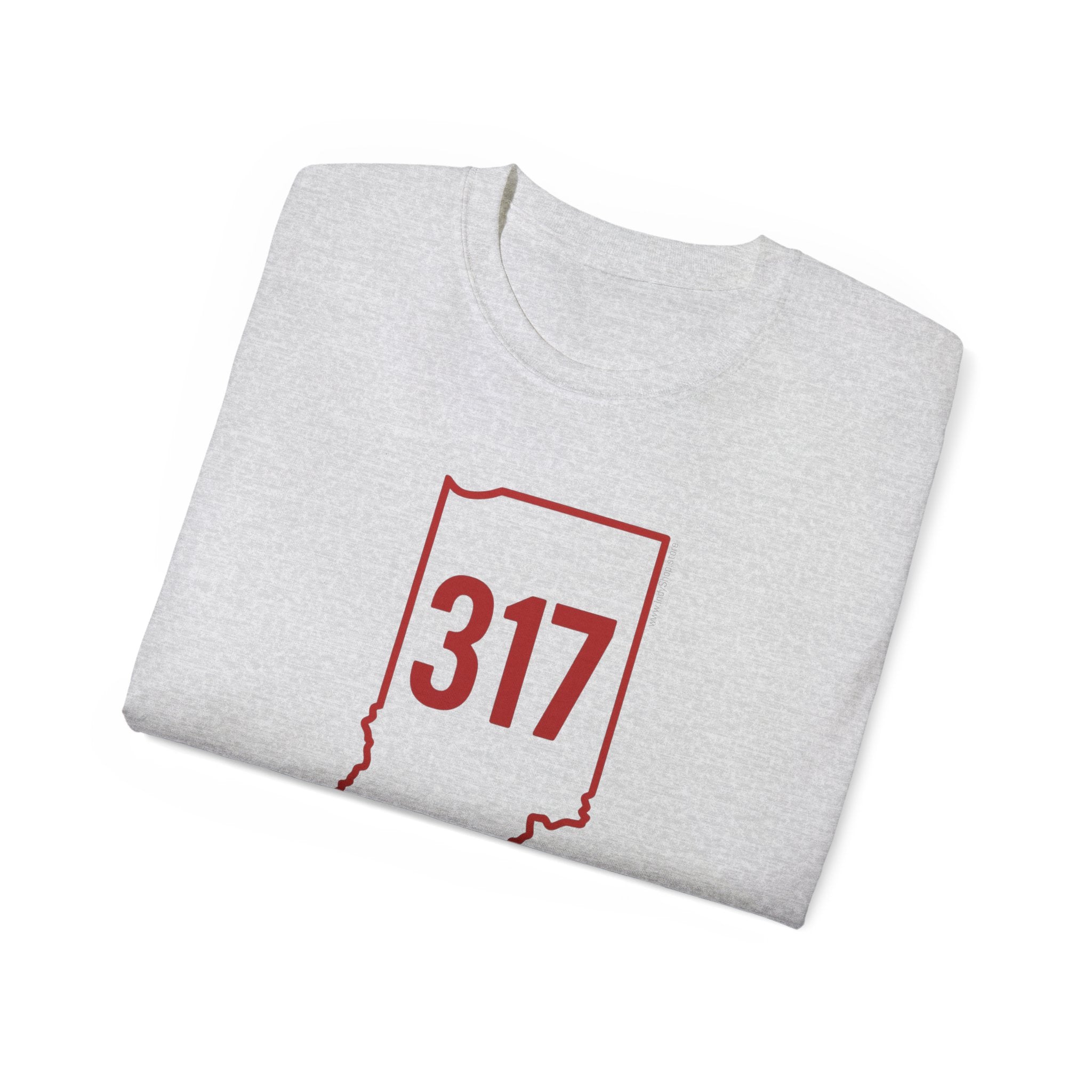 Indiana 317 Red Outline Unisex Ultra Cotton Tee