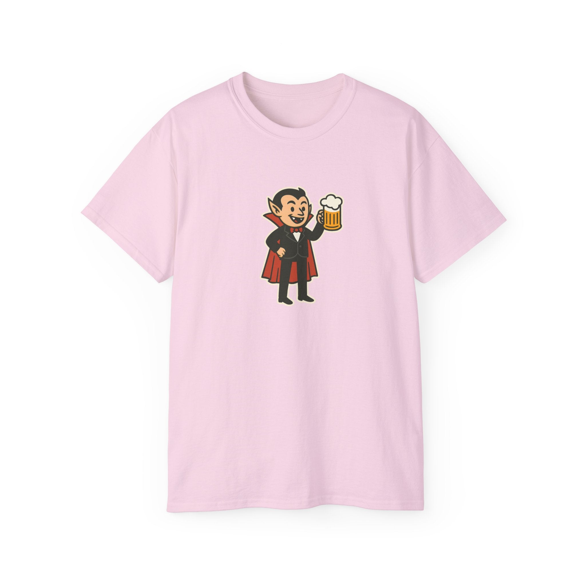 Vampire with Beer Unisex Tee