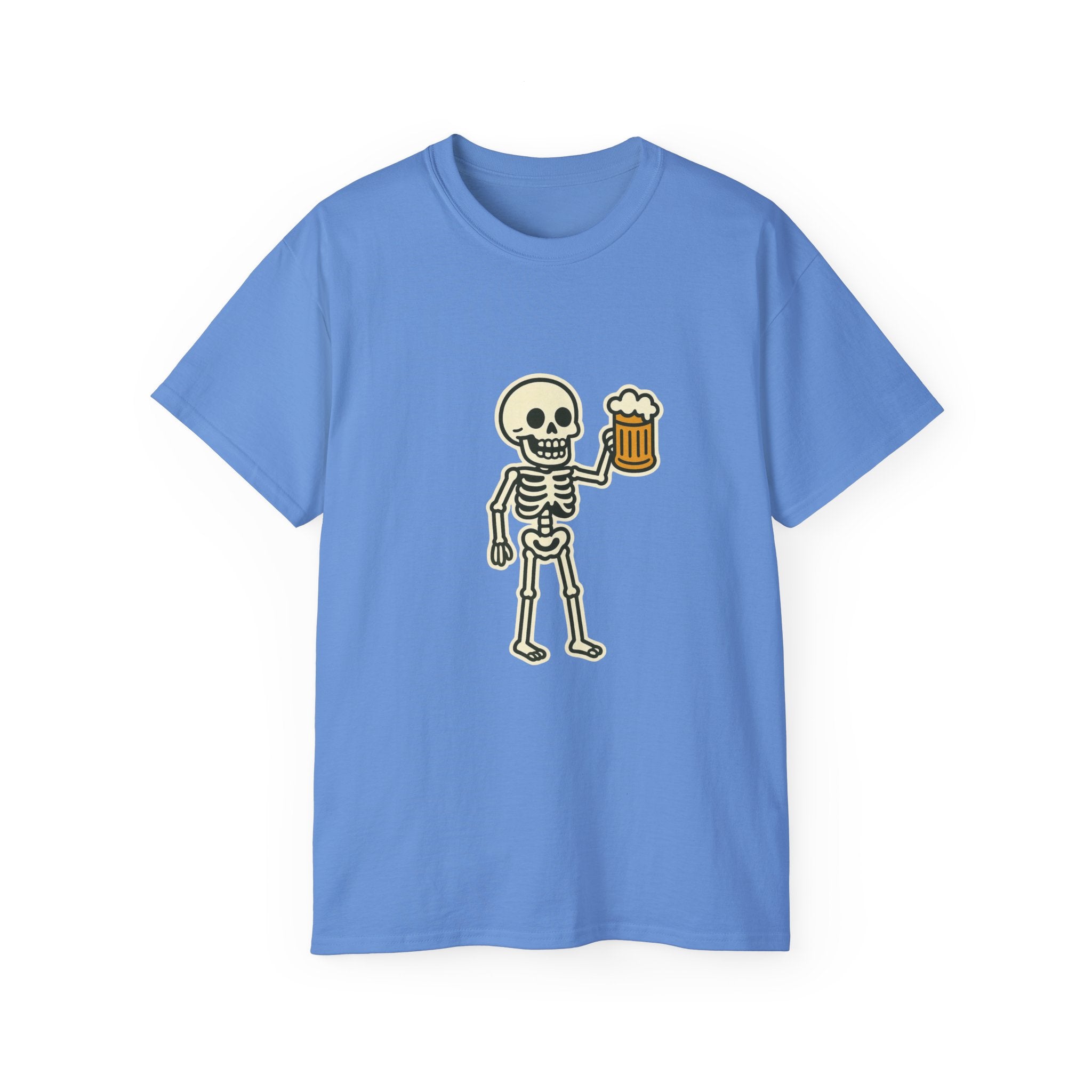 Skeleton with Beer Unisex Tee
