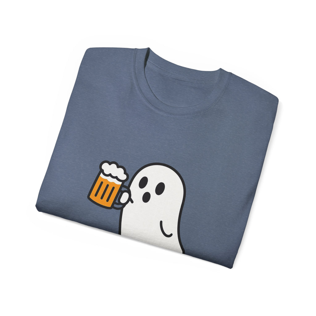 Ghost with Beer Unisex Tee