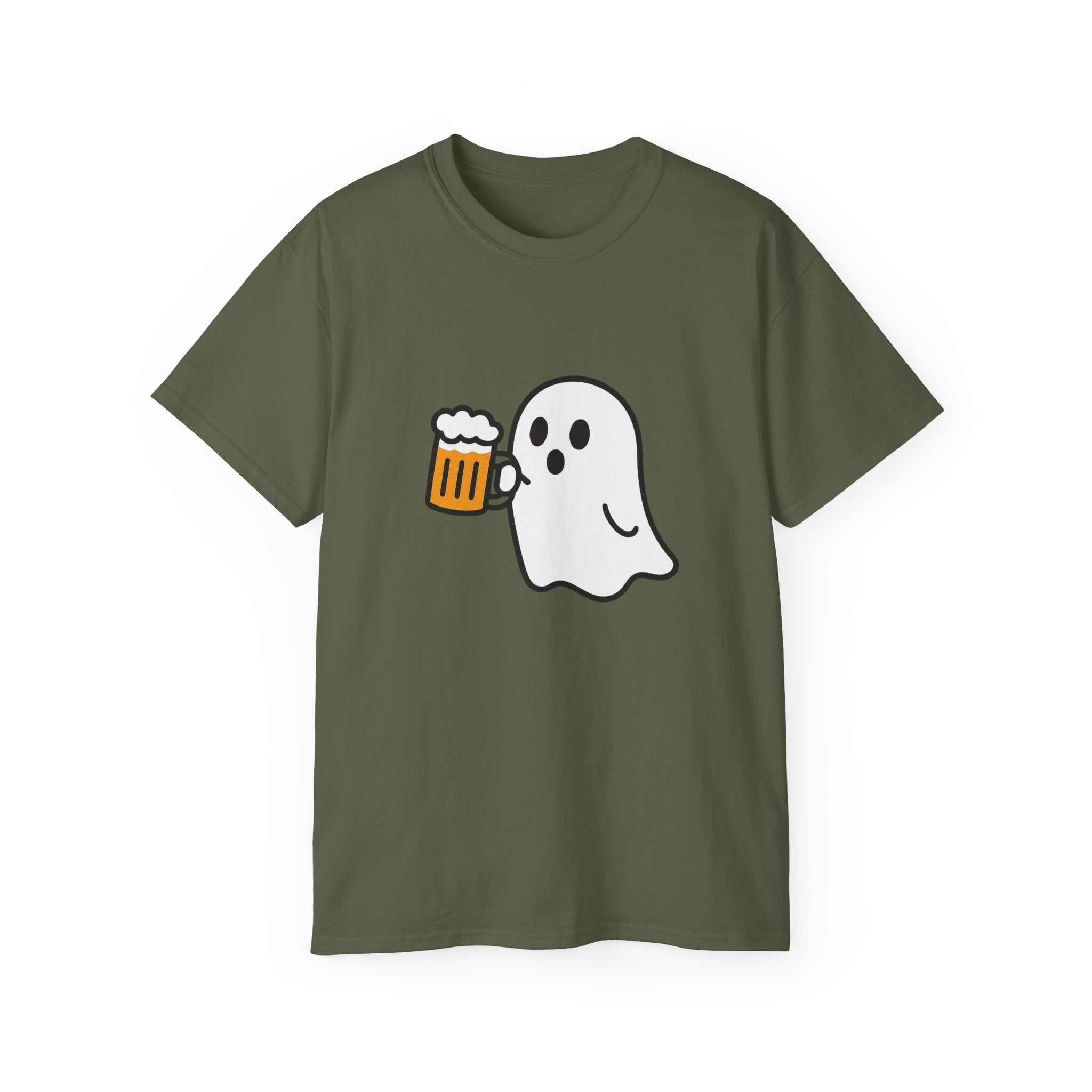 Ghost with Beer Unisex Tee