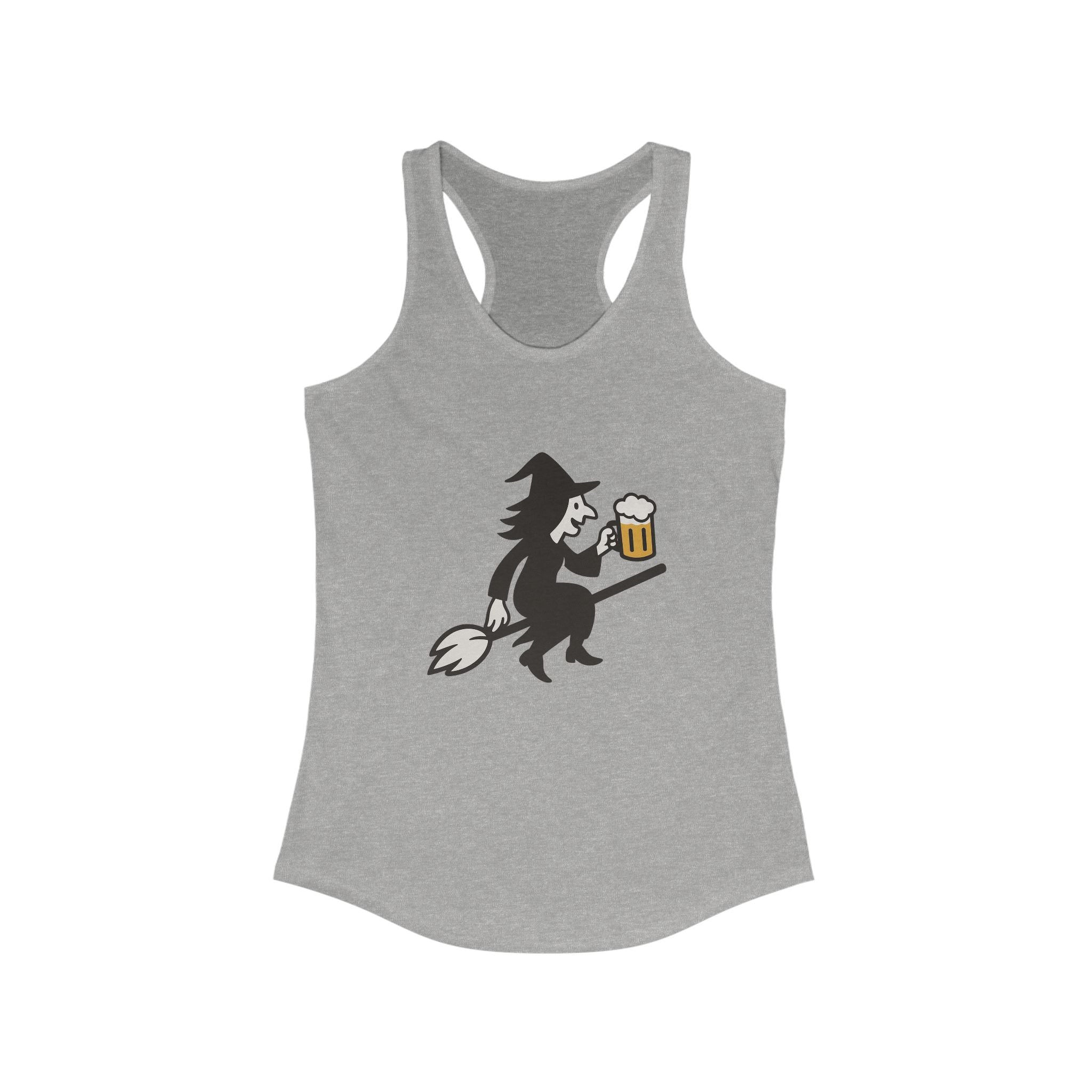 Witch with Beer Racerback Tank