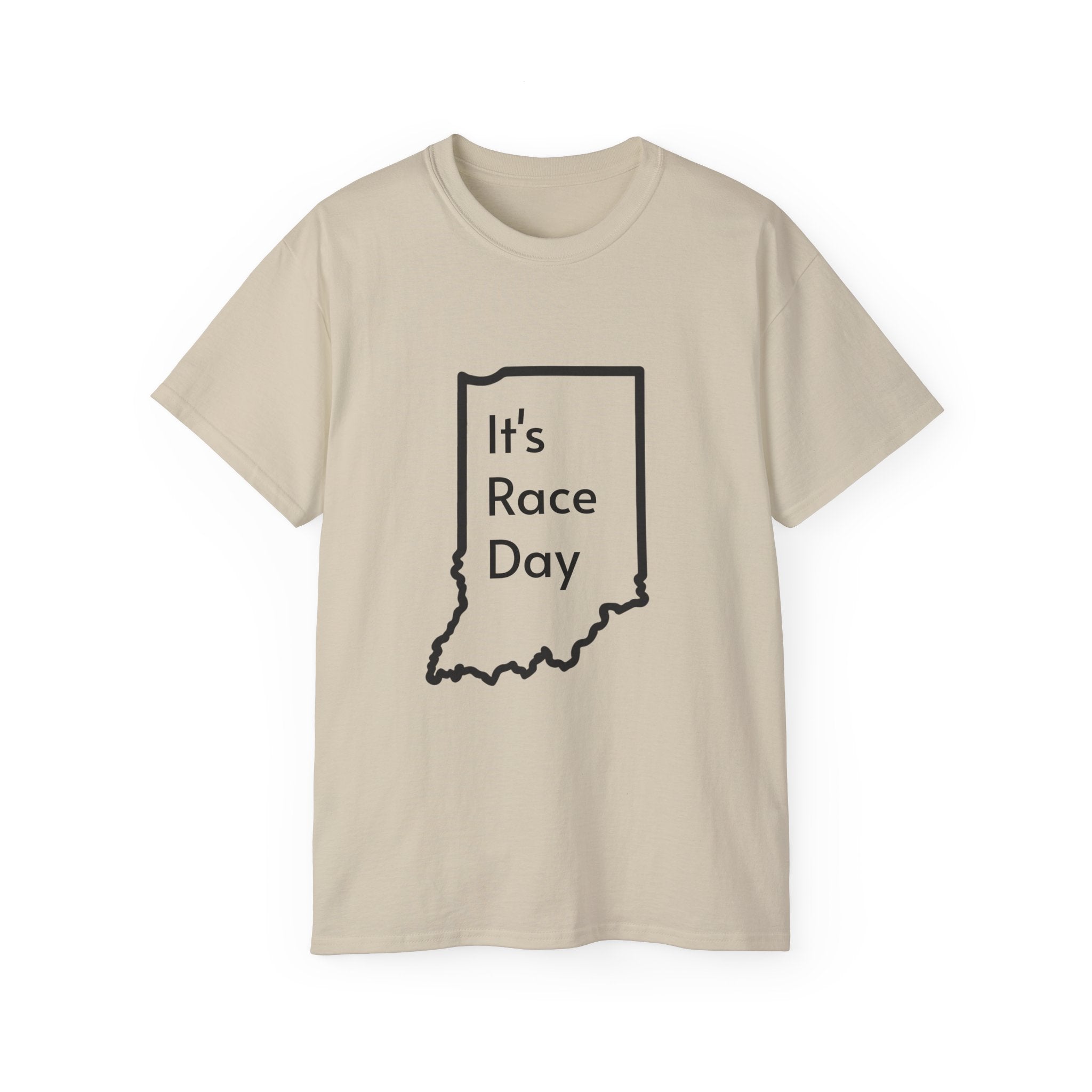 It's Race Day Indiana Outline Expert Unisex Ultra Cotton Tee | St Patrick's Day Apparel