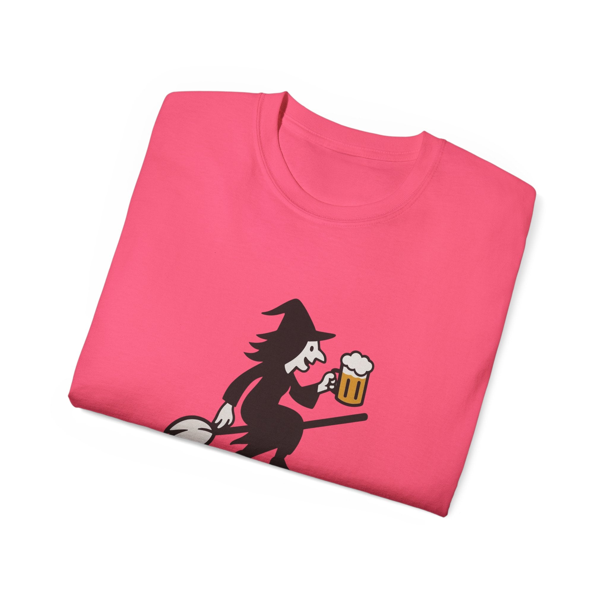 Witch with Beer Unisex Tee