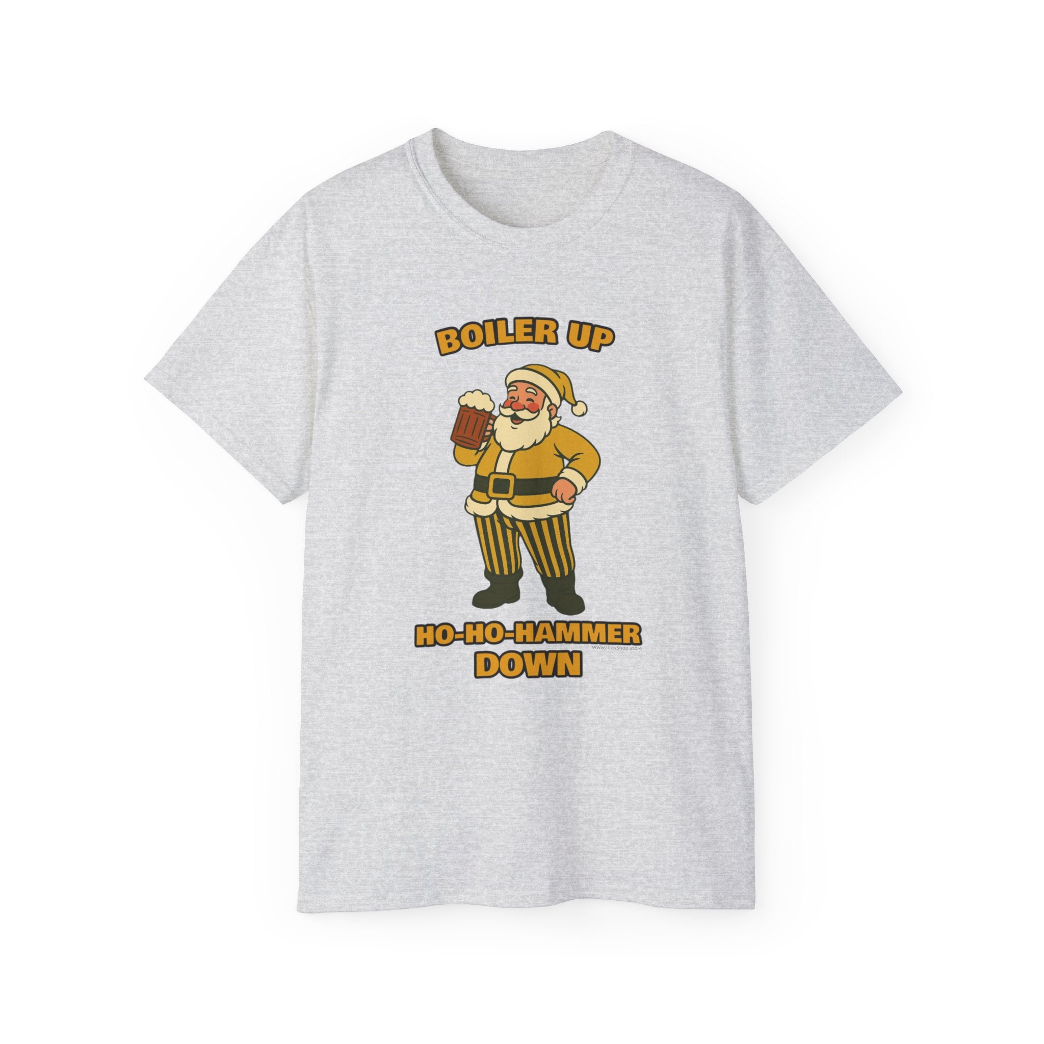 Boiler Up Ho Ho Hammer Down Santa With Beer Unisex T-Shirt