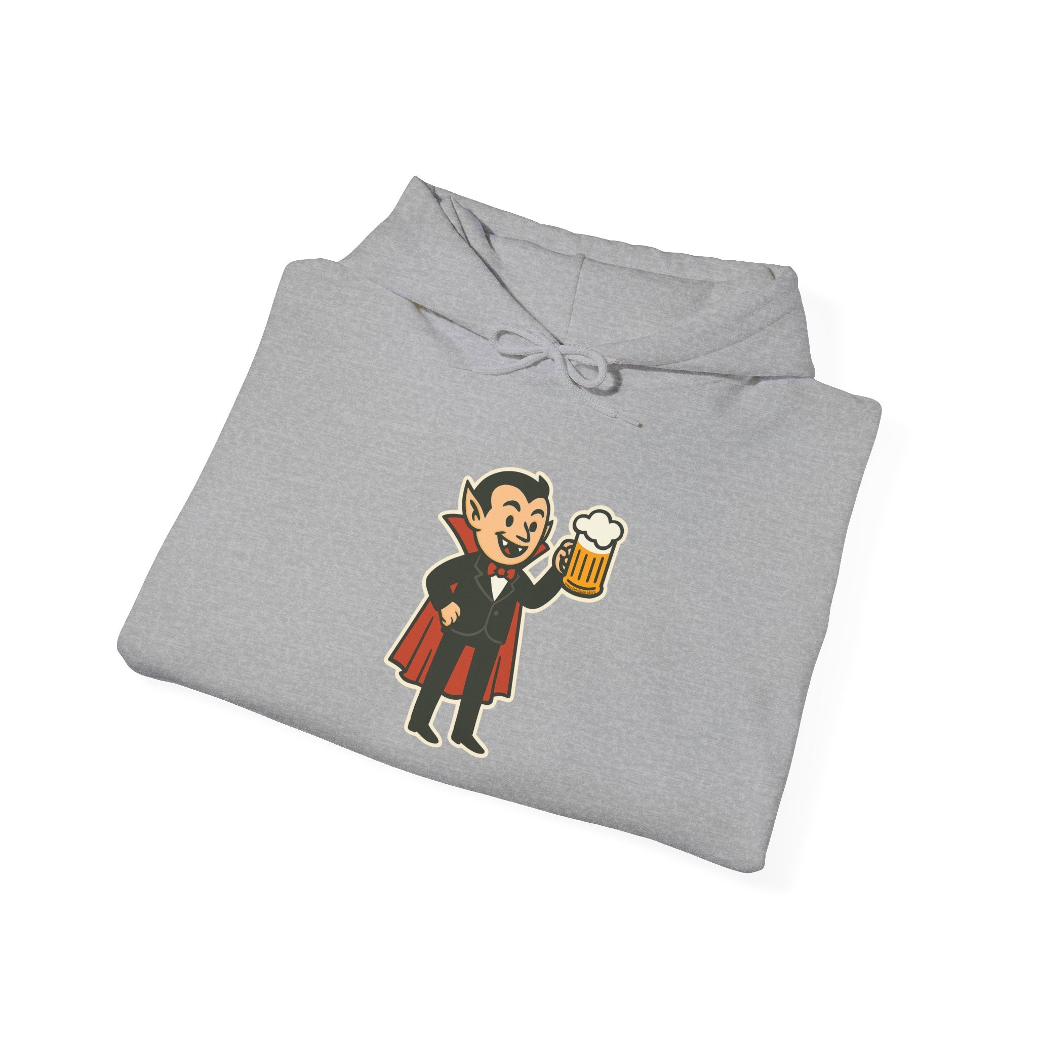Vampire Drinking Beer Hoodie – Unisex Heavy Blend Sweatshirt