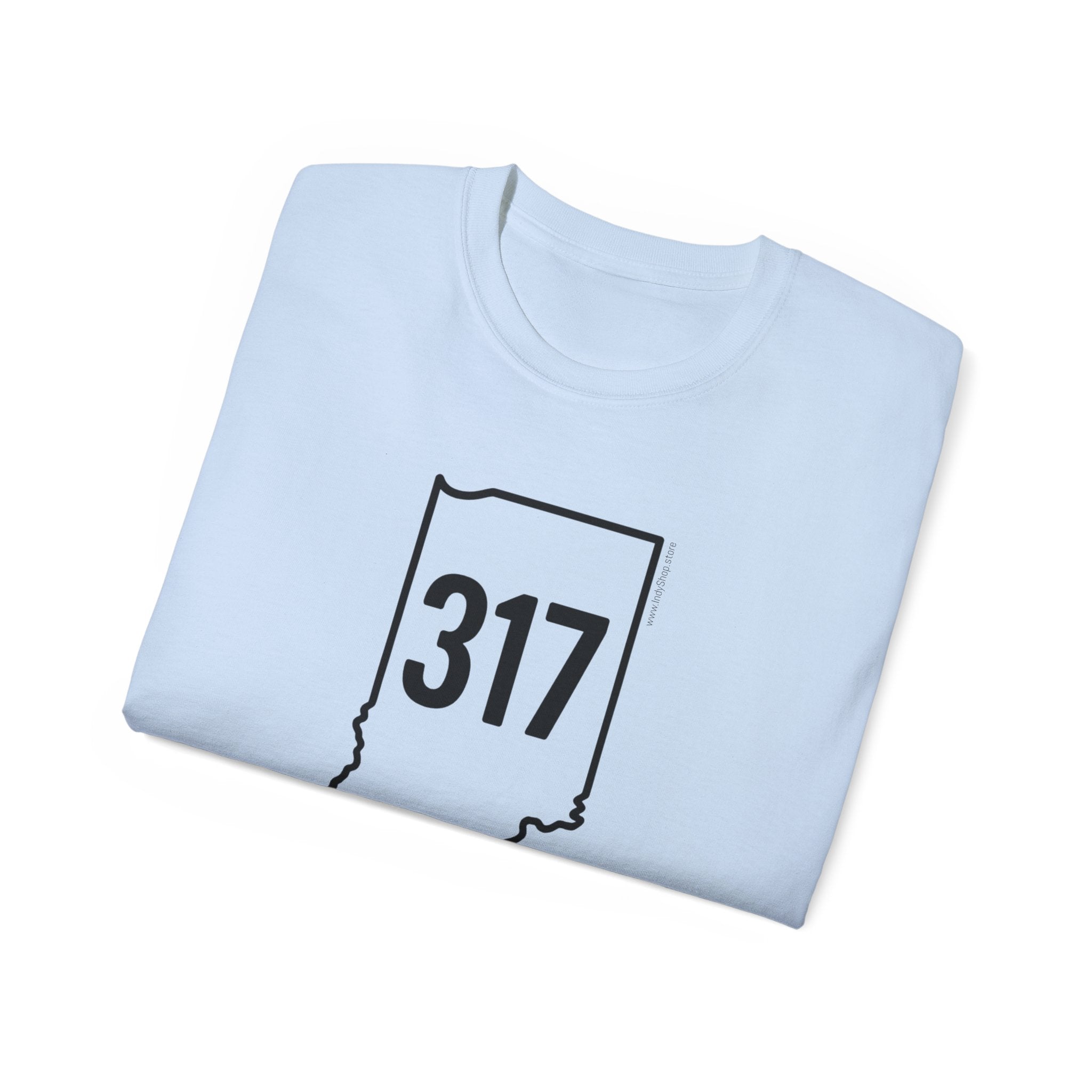 Indiana 317 Black Outline Unisex Ultra Cotton Tee