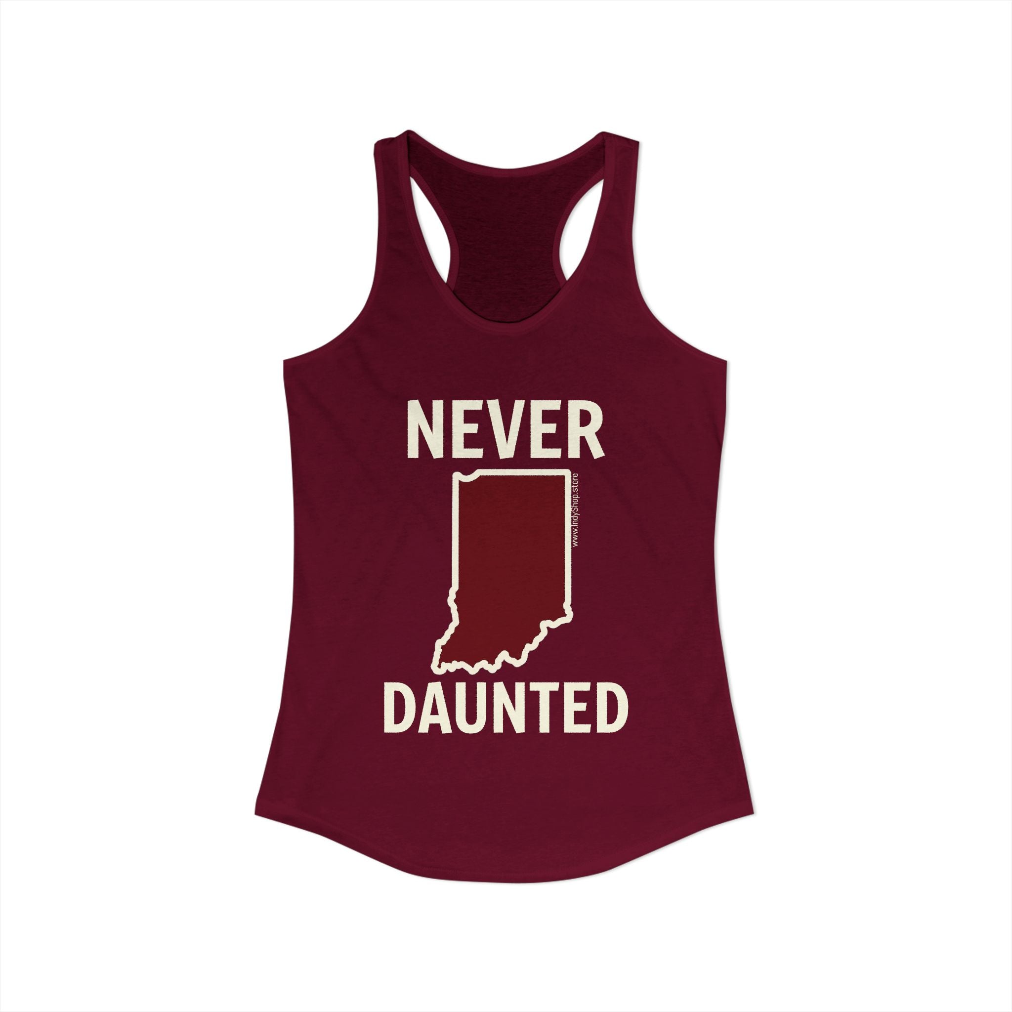 Never Daunted Women's Racerback Tank | Indiana Never Daunted