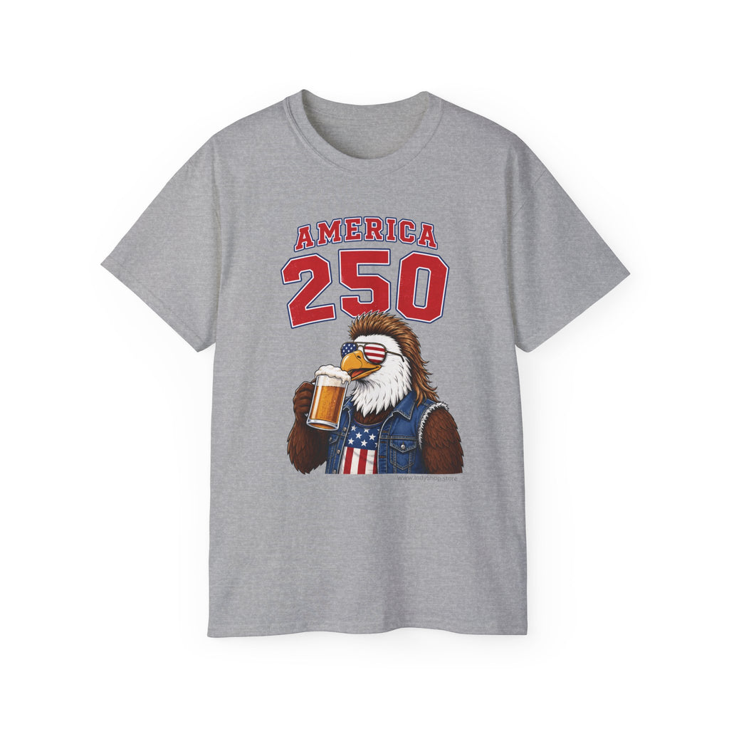 Patriotic Eagle with Beer America 250 | T-Shirt