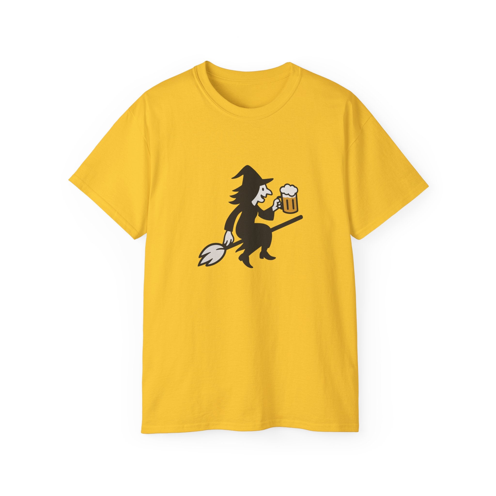 Witch with Beer Unisex Tee