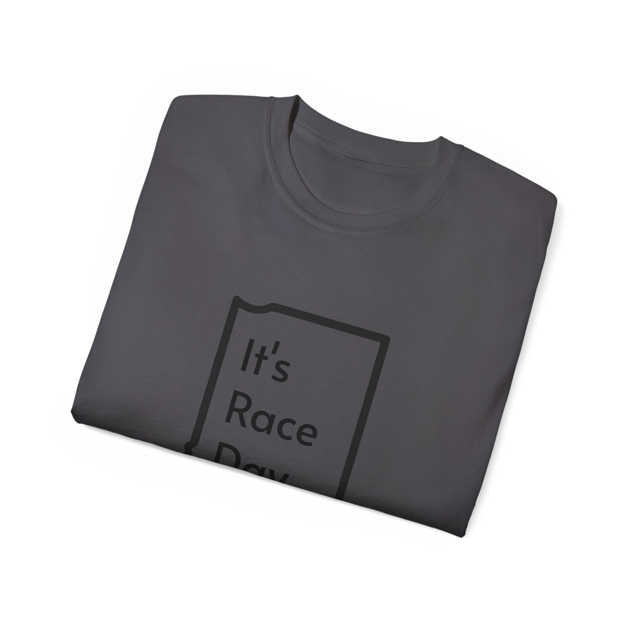 It's Race Day Indiana Outline Expert Unisex Ultra Cotton Tee | St Patrick's Day Apparel