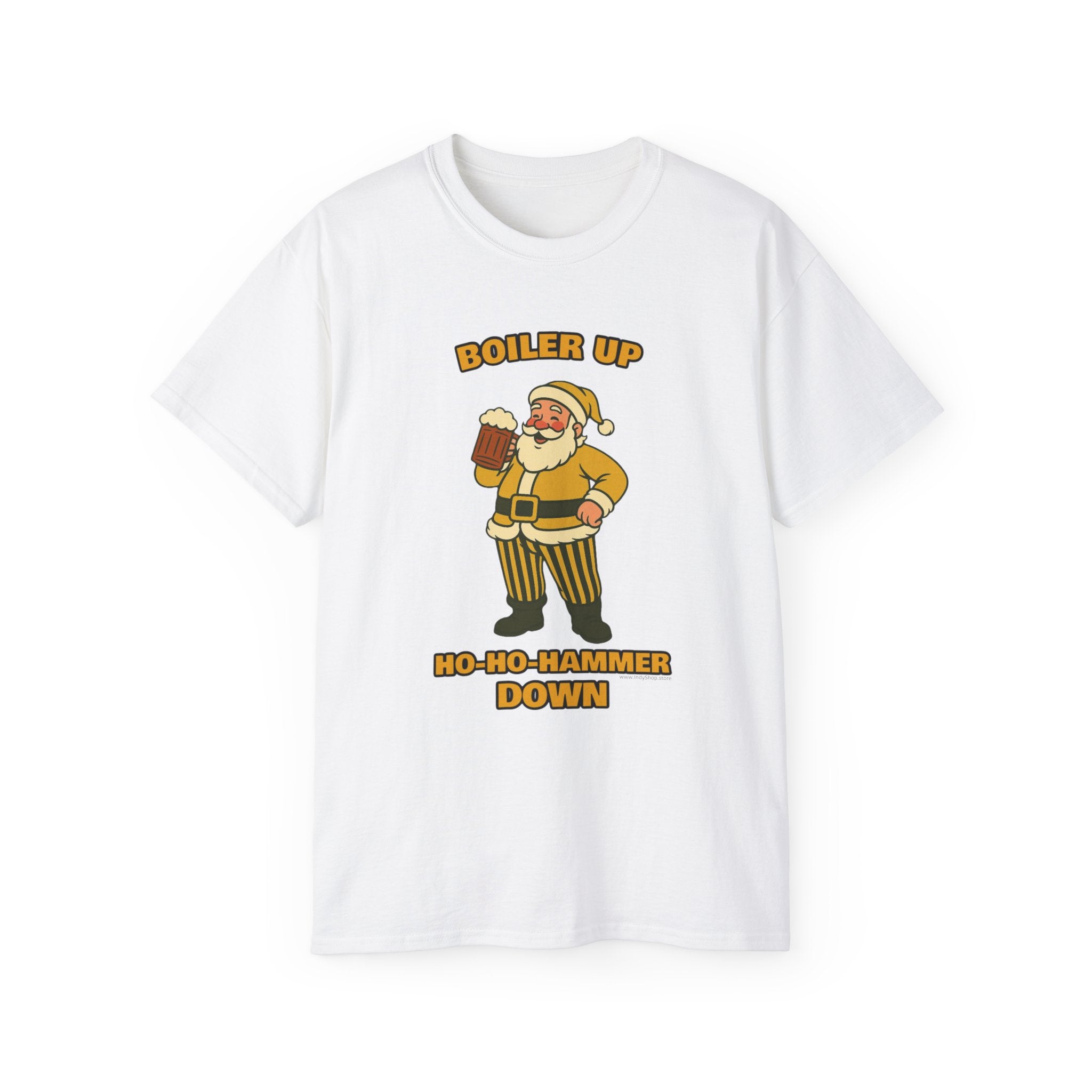 Boiler Up Ho Ho Hammer Down Santa With Beer Unisex T-Shirt