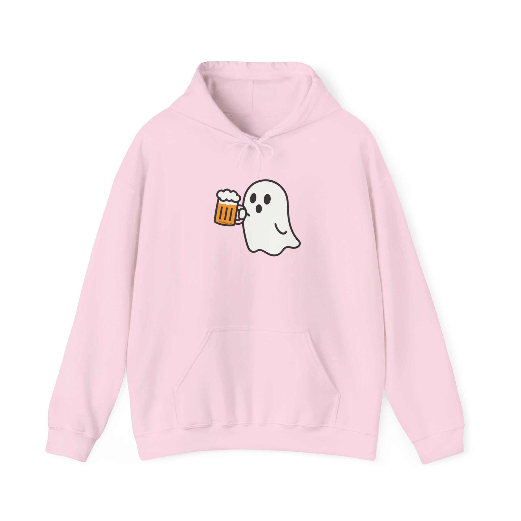 Ghost Drinking Beer Hoodie – Unisex Heavy Blend Sweatshirt