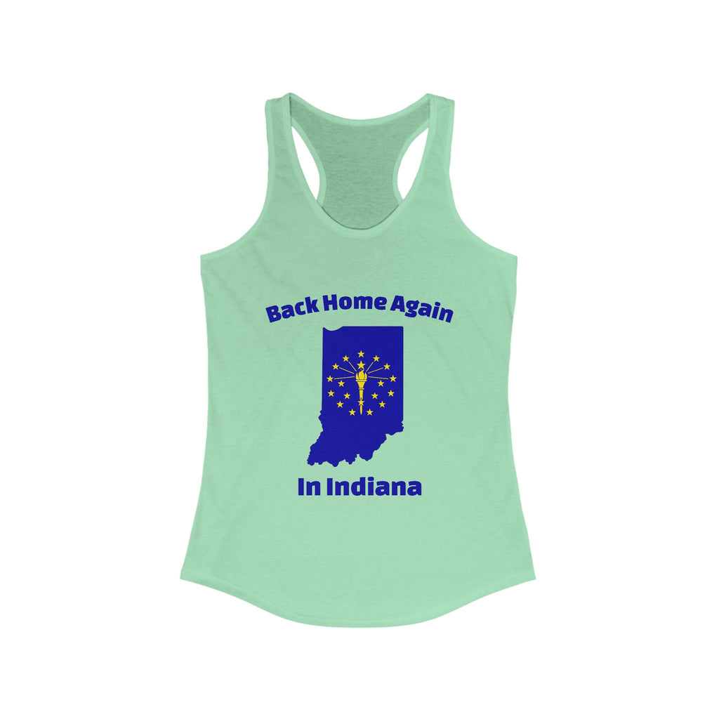 Back Home Again in Indiana Women's Tank | Racerback Tank