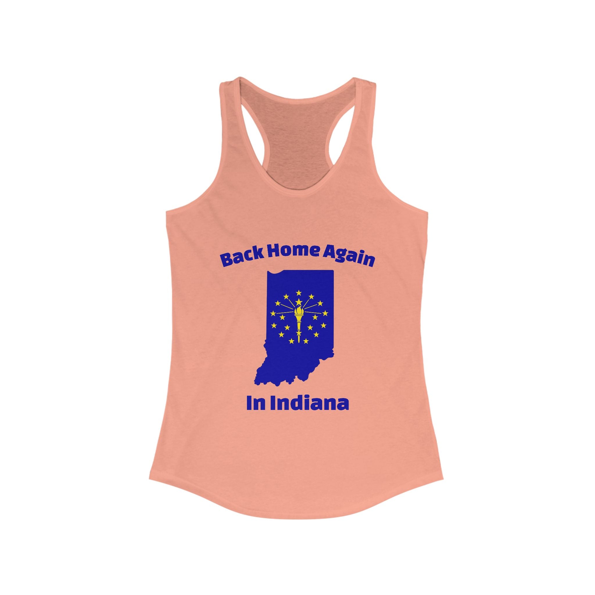 Back Home Again in Indiana Women's Tank | Racerback Tank