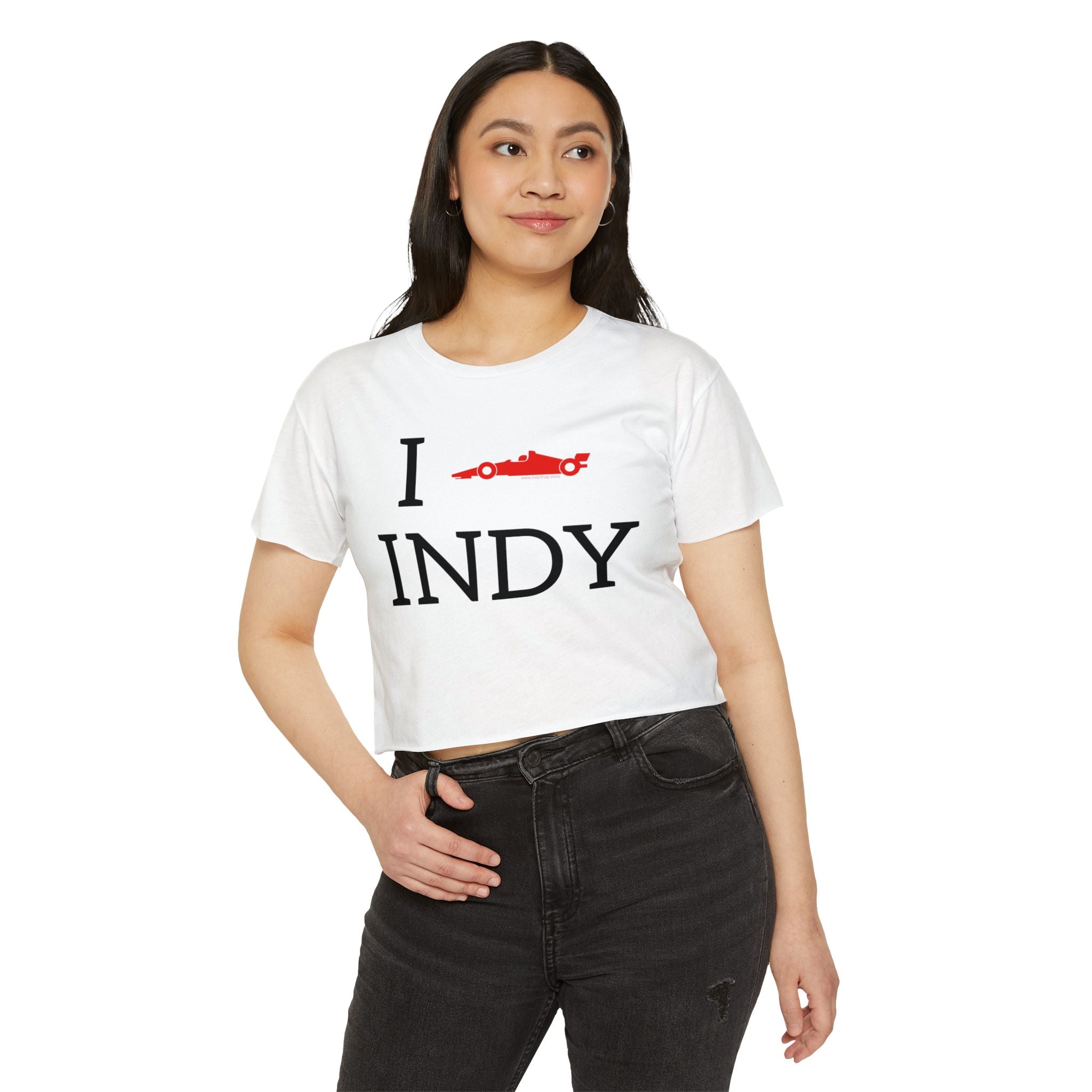 I Heart INDY Crop Top | I Racecar Indy | IndyCar Crop Top