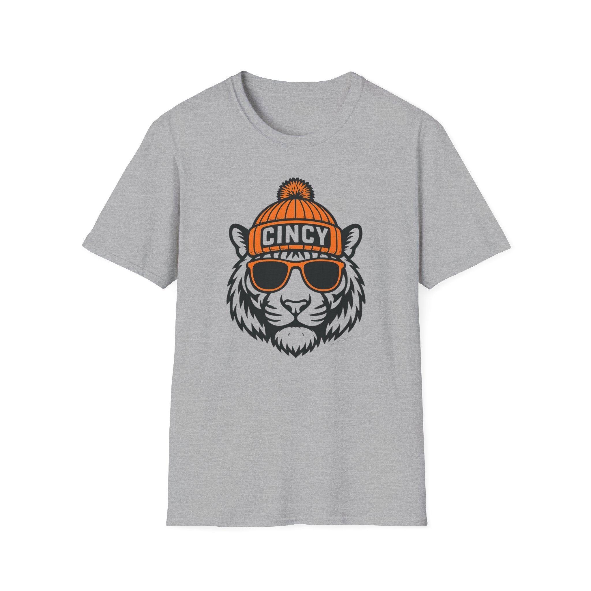 Cincy Bengals Graphic T-Shirt | Cincinnati Bengal with Glasses and Hat