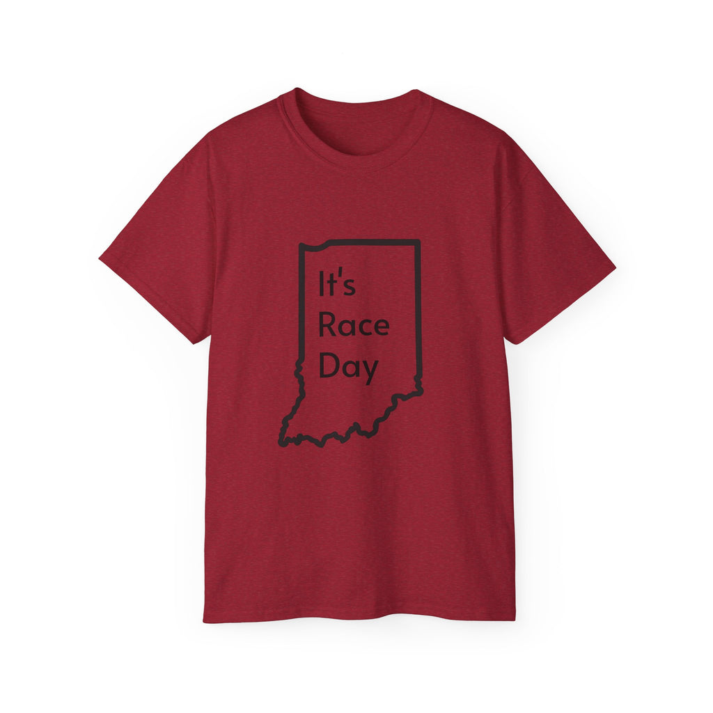 It's Race Day Indiana Outline Expert Unisex Ultra Cotton Tee | St Patrick's Day Apparel