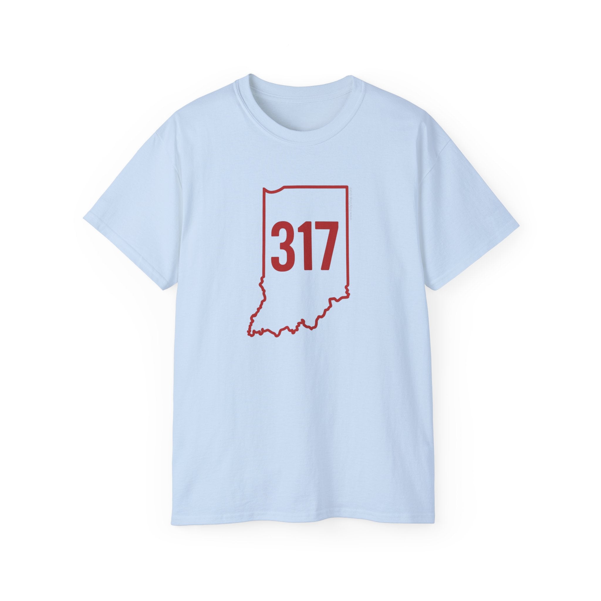 Indiana 317 Red Outline Unisex Ultra Cotton Tee