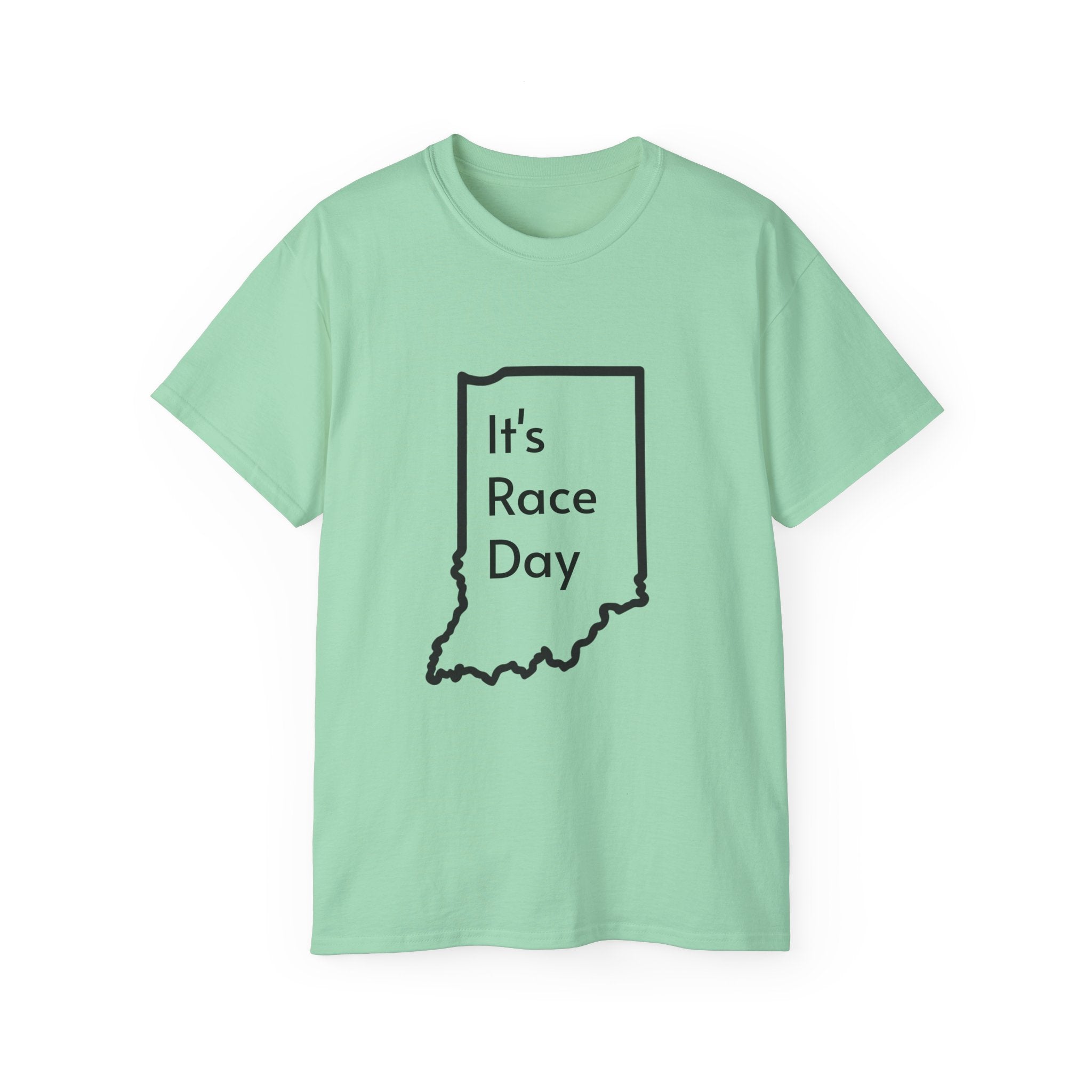 It's Race Day Indiana Outline Expert Unisex Ultra Cotton Tee | St Patrick's Day Apparel