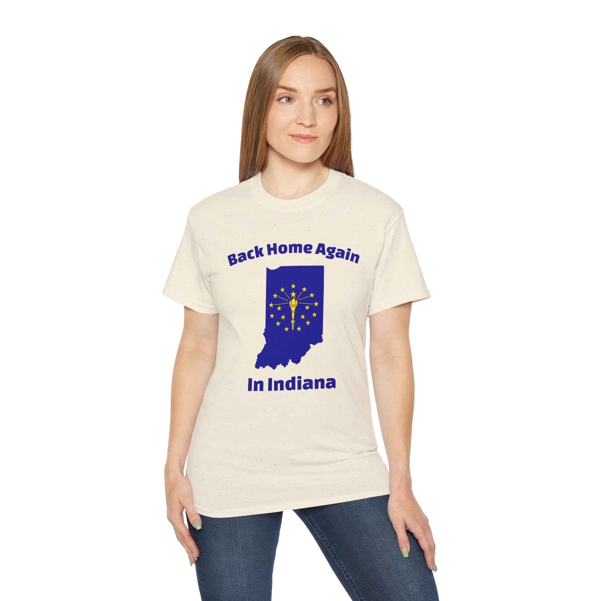 Back Home Again Indiana Unisex Tee