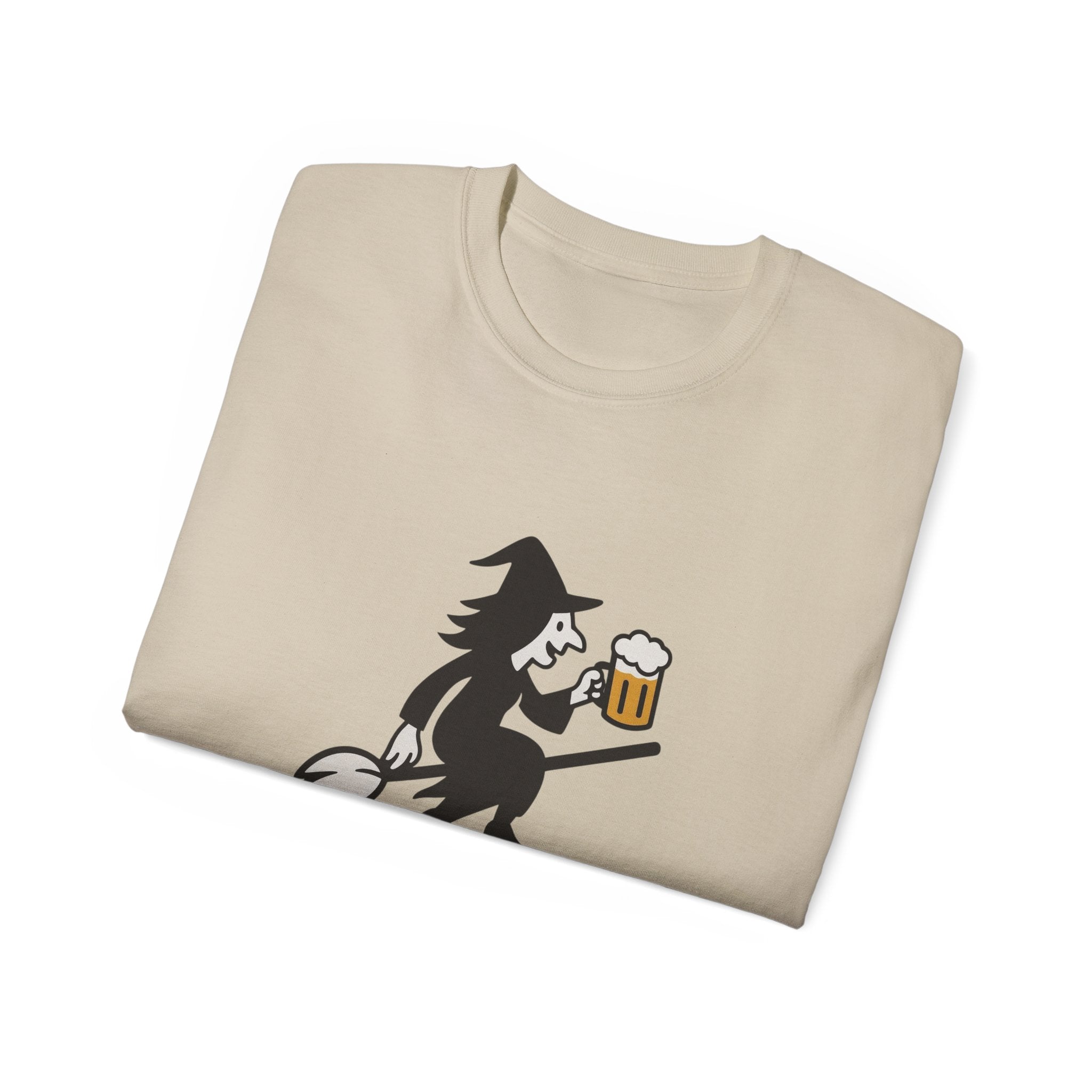Witch with Beer Unisex Tee