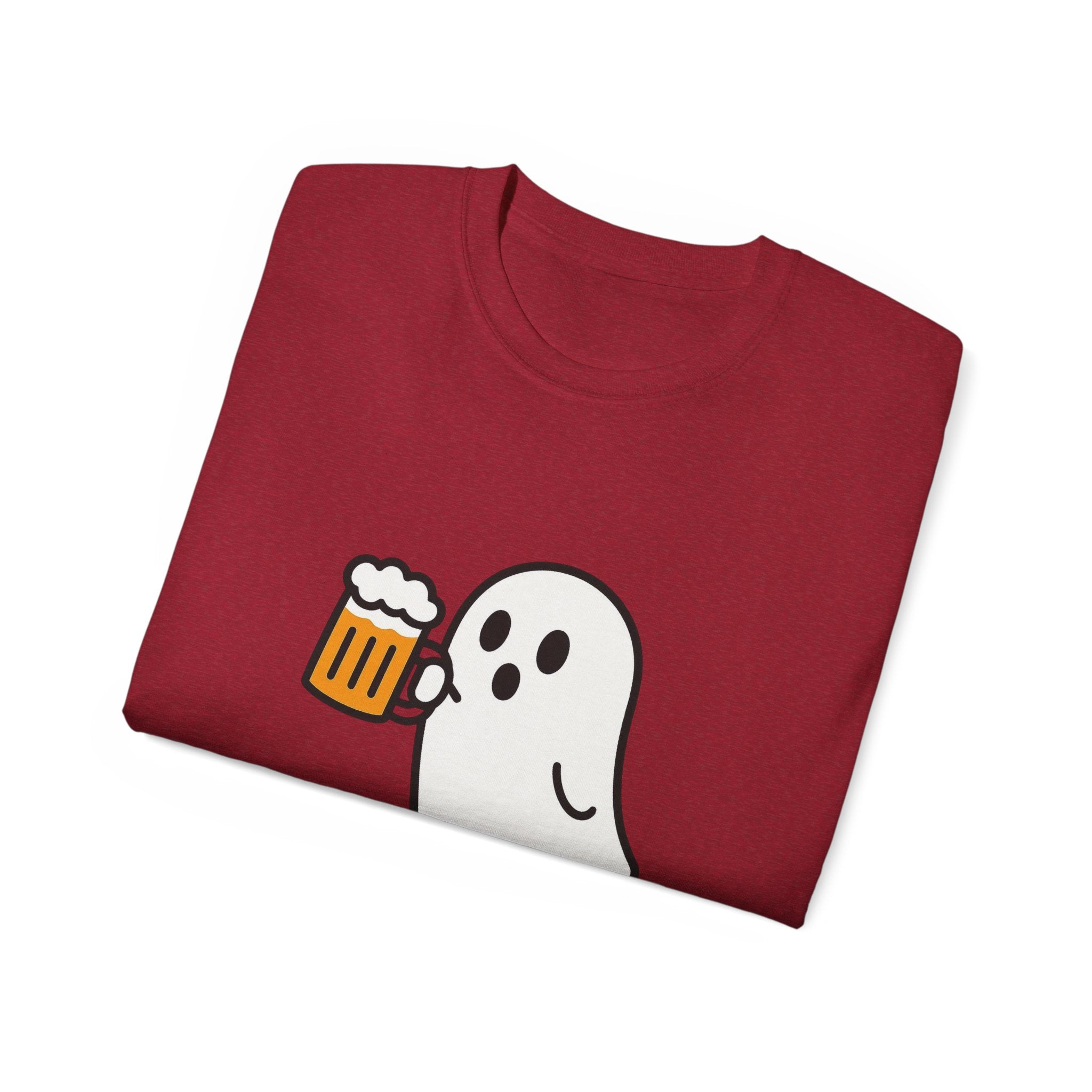 Ghost with Beer Unisex Tee