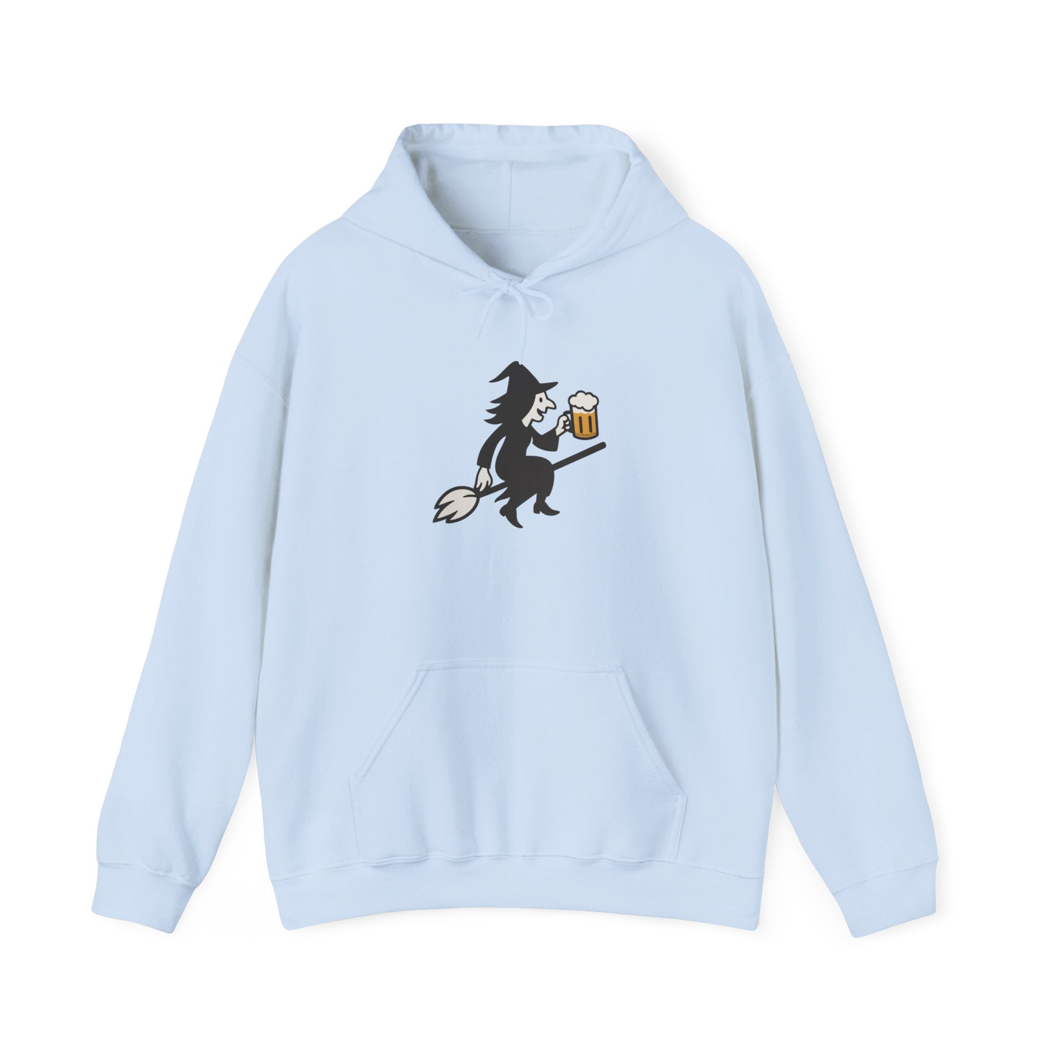 Witch Drinking Beer Hoodie – Unisex Heavy Blend Sweatshirt