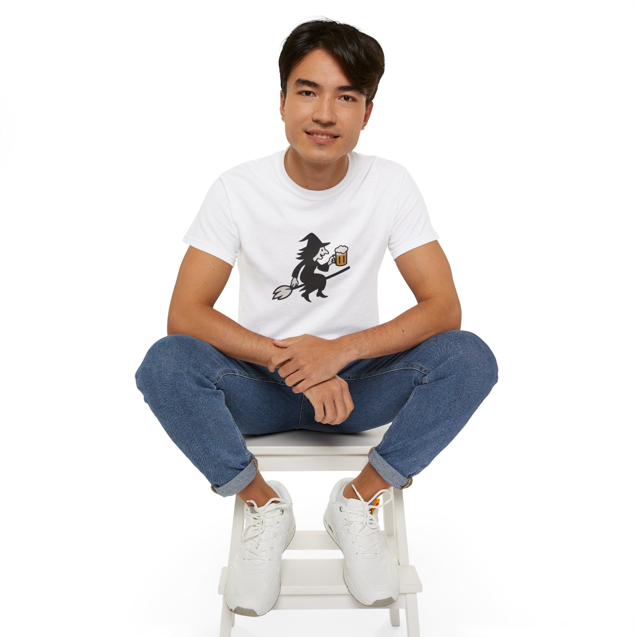 Witch with Beer Unisex Tee