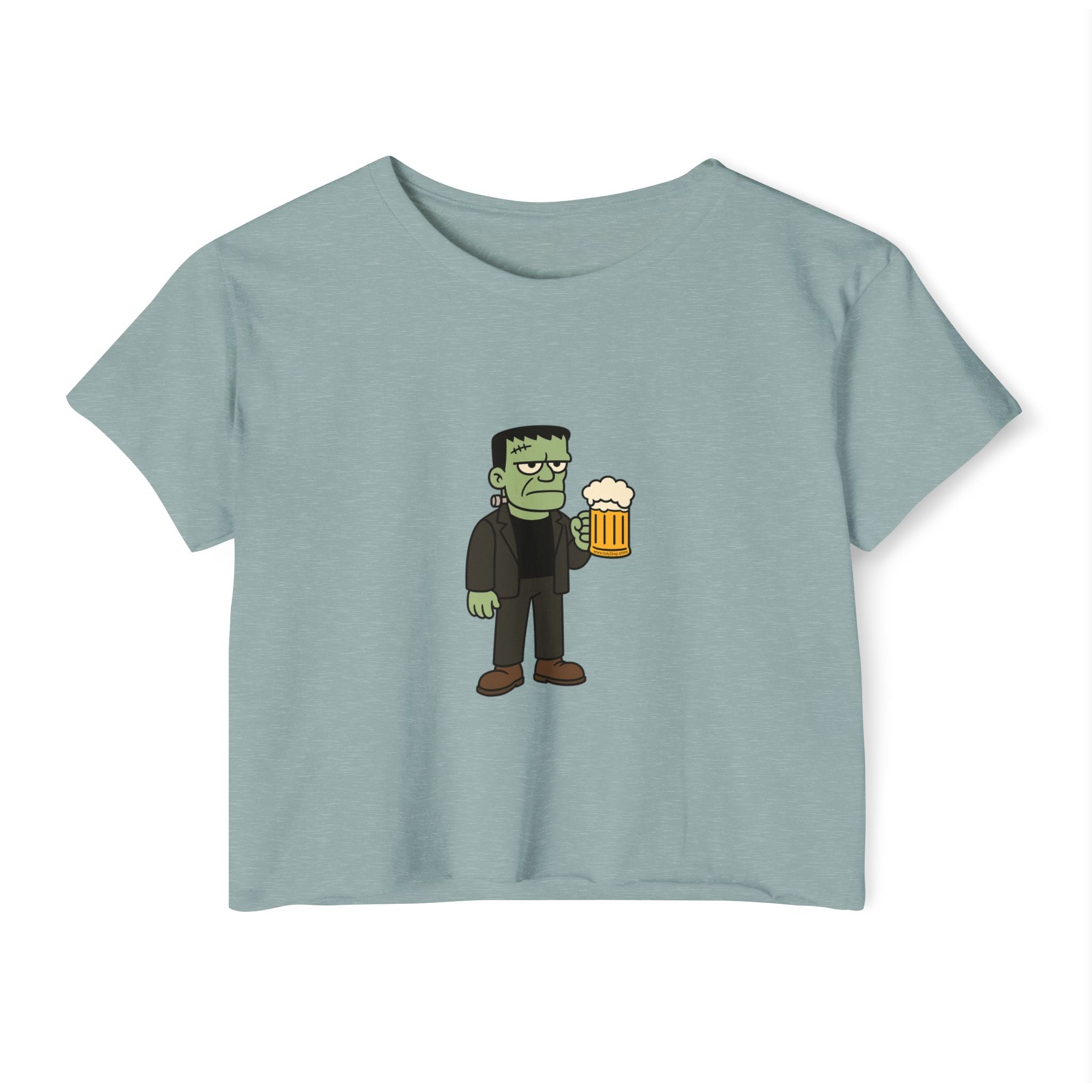 Monster with Beer Crop Top