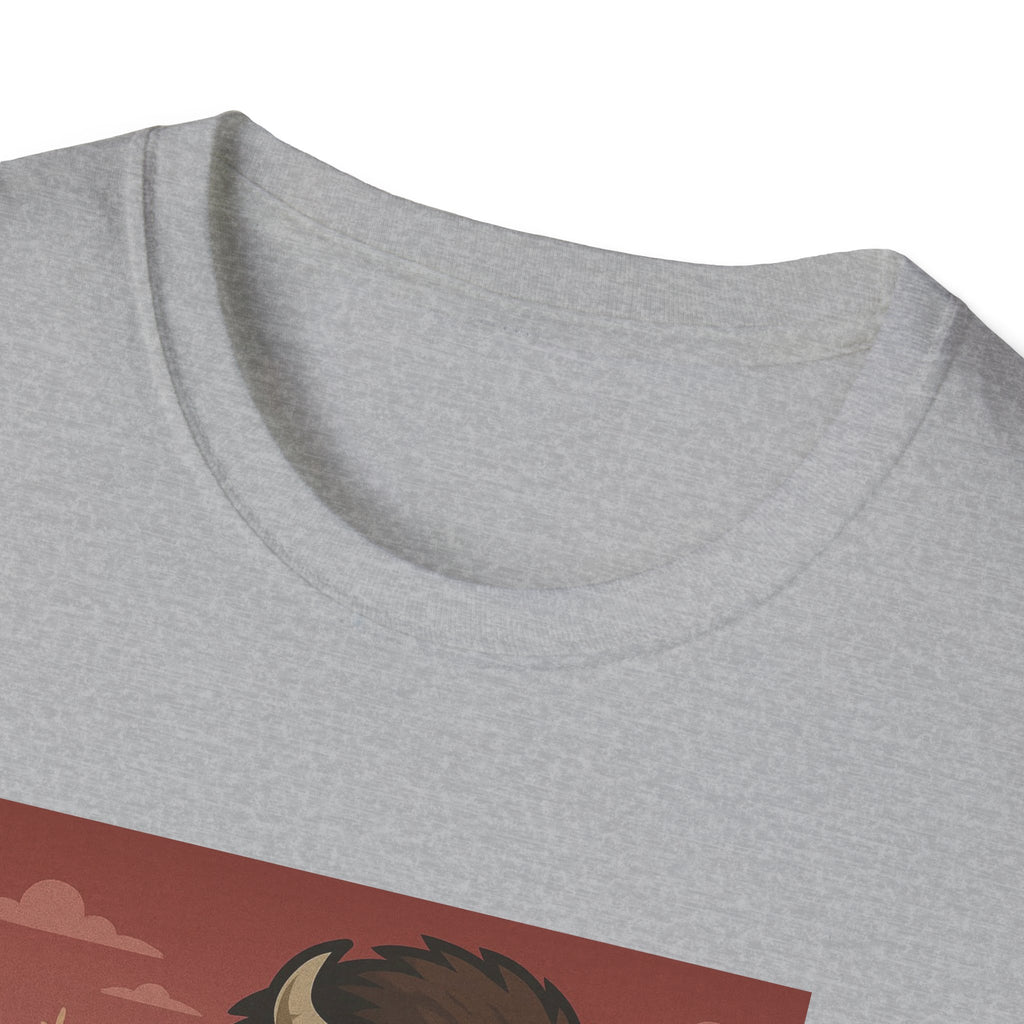 Bison Running the Football Graphic T-Shirt | Indiana Hoosiers Bison