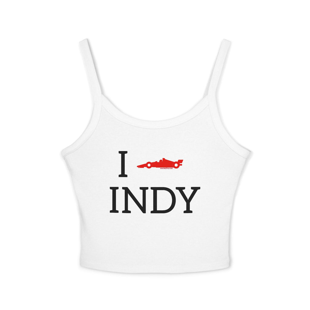 I Heart INDY Racecar Women's Tank Top | Spaghetti Strap Indy Racing Tank
