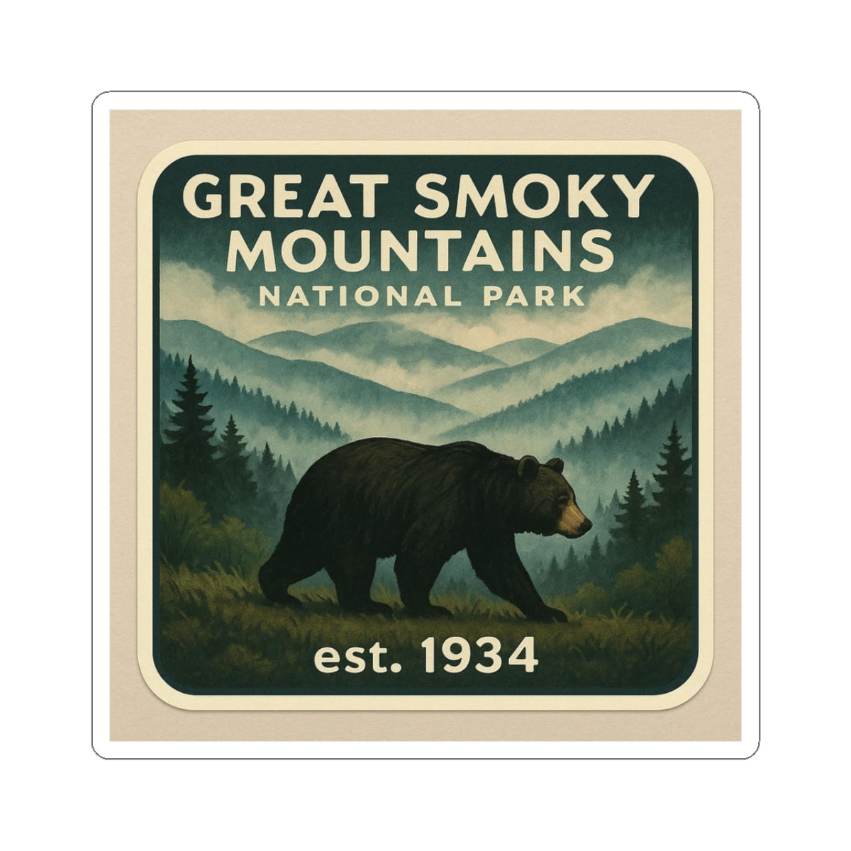 Great Smoky Mountain National Park Sticker