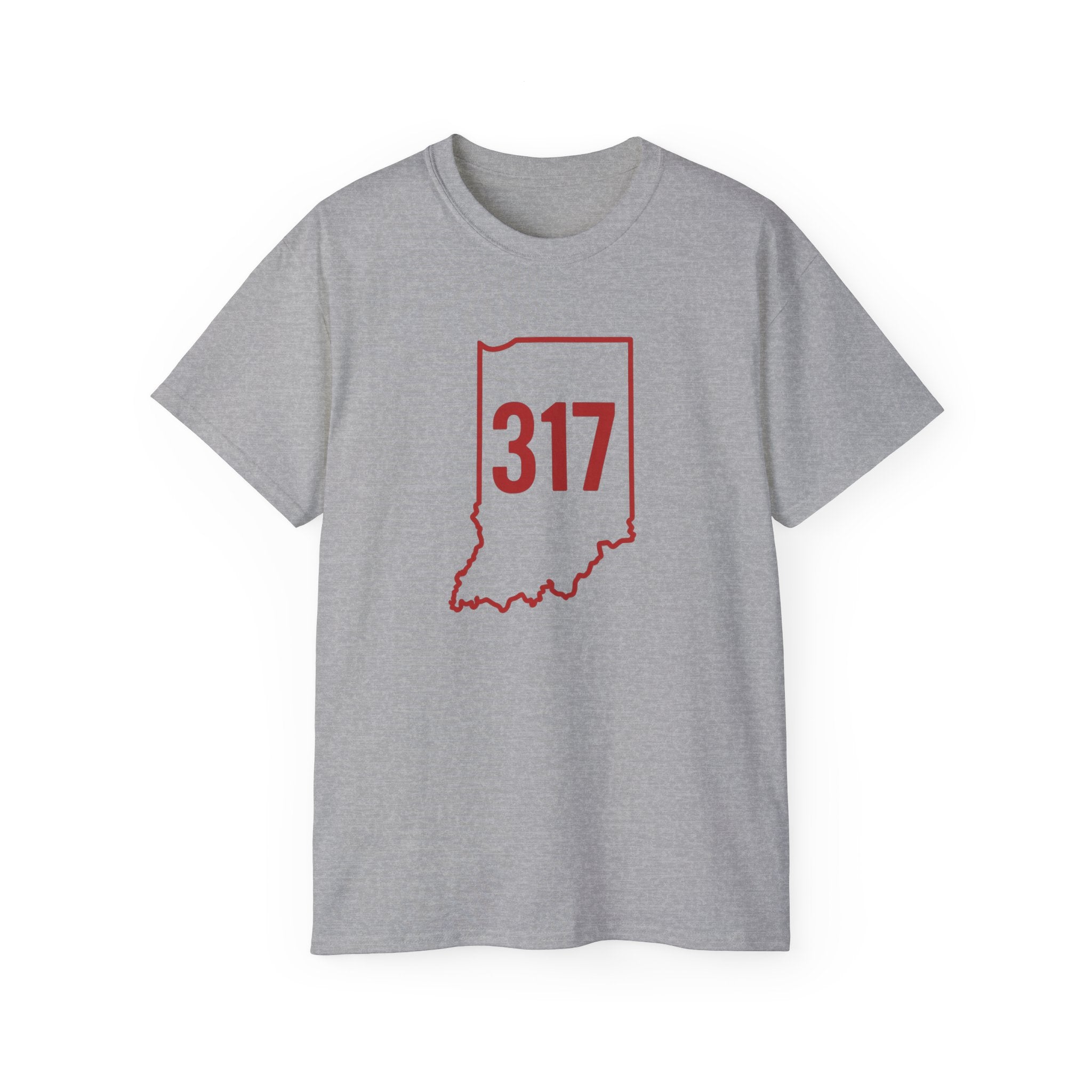Indiana 317 Red Outline Unisex Ultra Cotton Tee