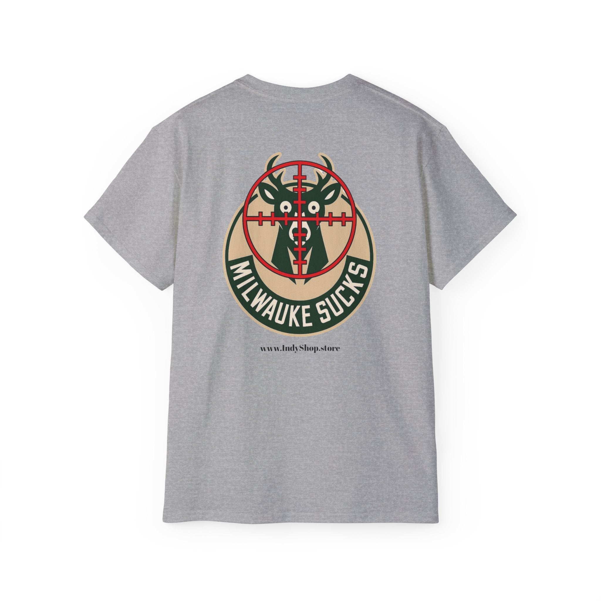 Milwaukee Sucks Red Cross Hairs Unisex T-Shirt | Indy Pacers