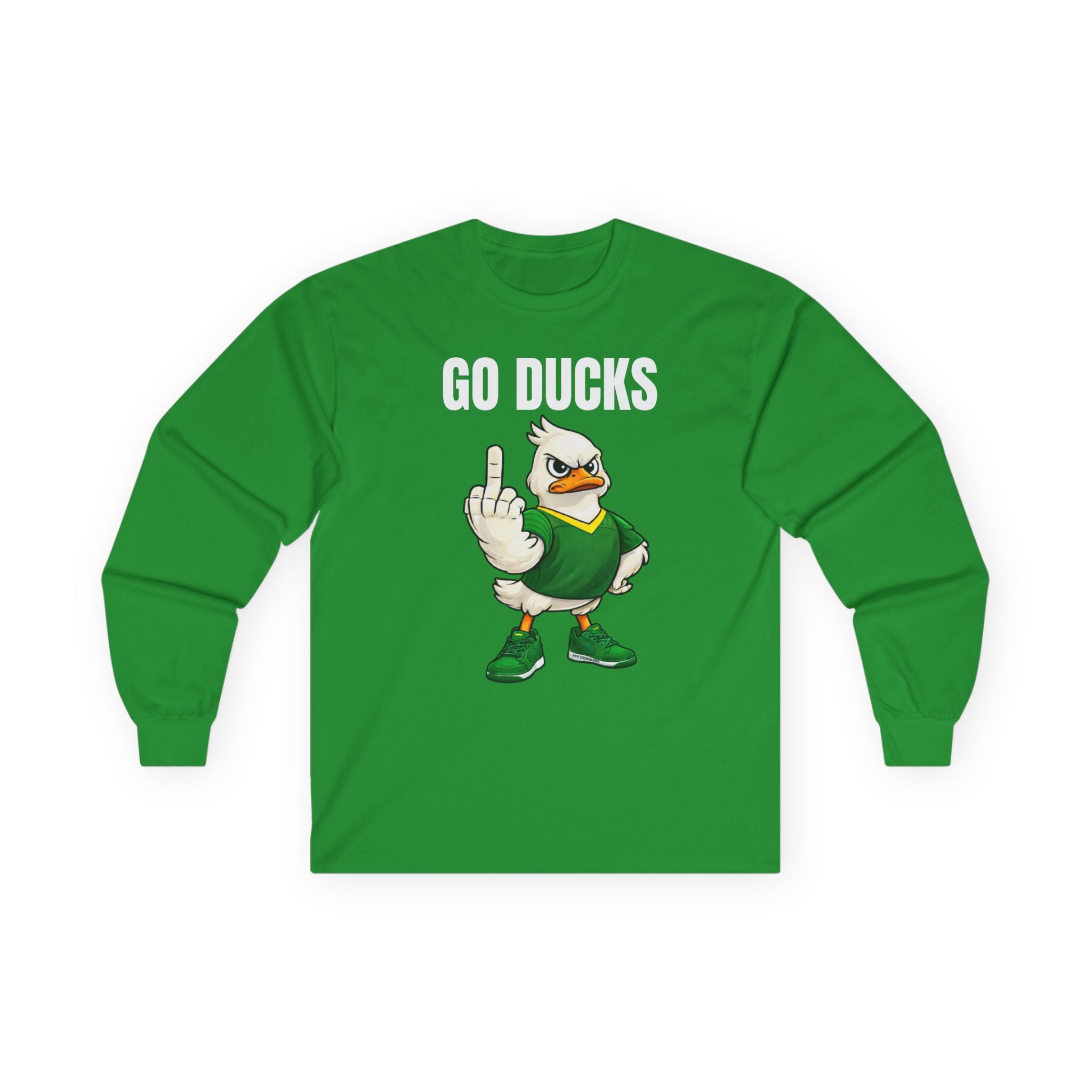 Oregon Duck Middle Finger Long Sleeve Tee