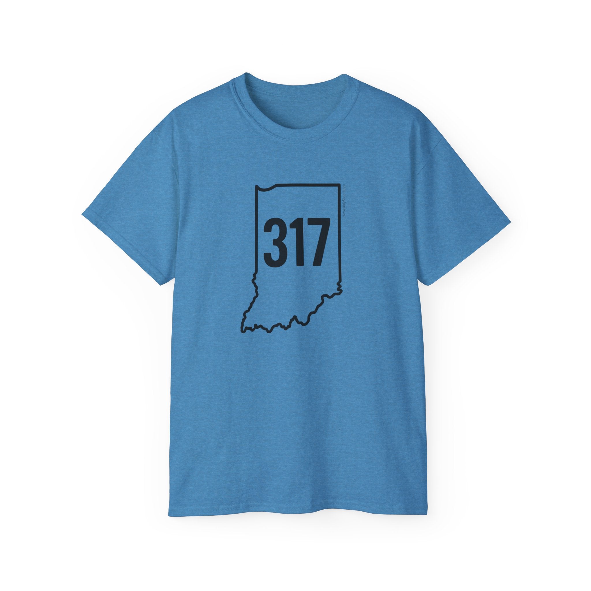 Indiana 317 Black Outline Unisex Ultra Cotton Tee