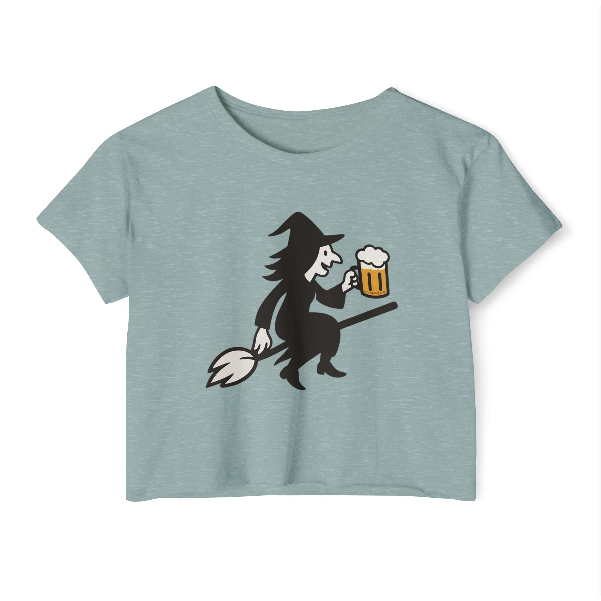 Witch with Beer Crop Top