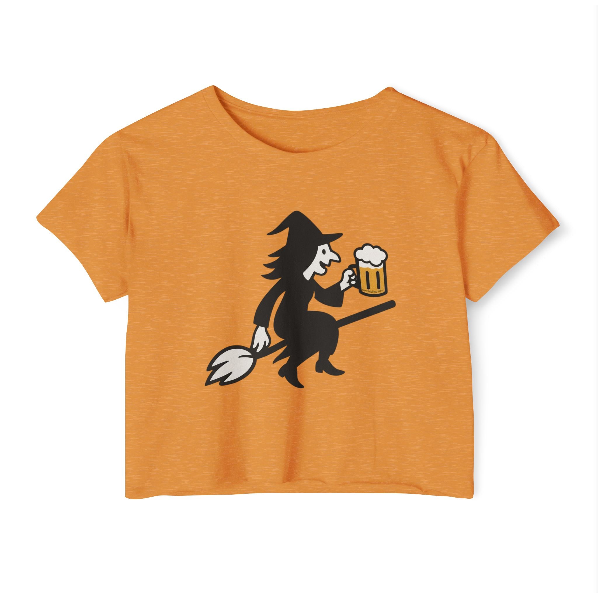 Witch with Beer Crop Top