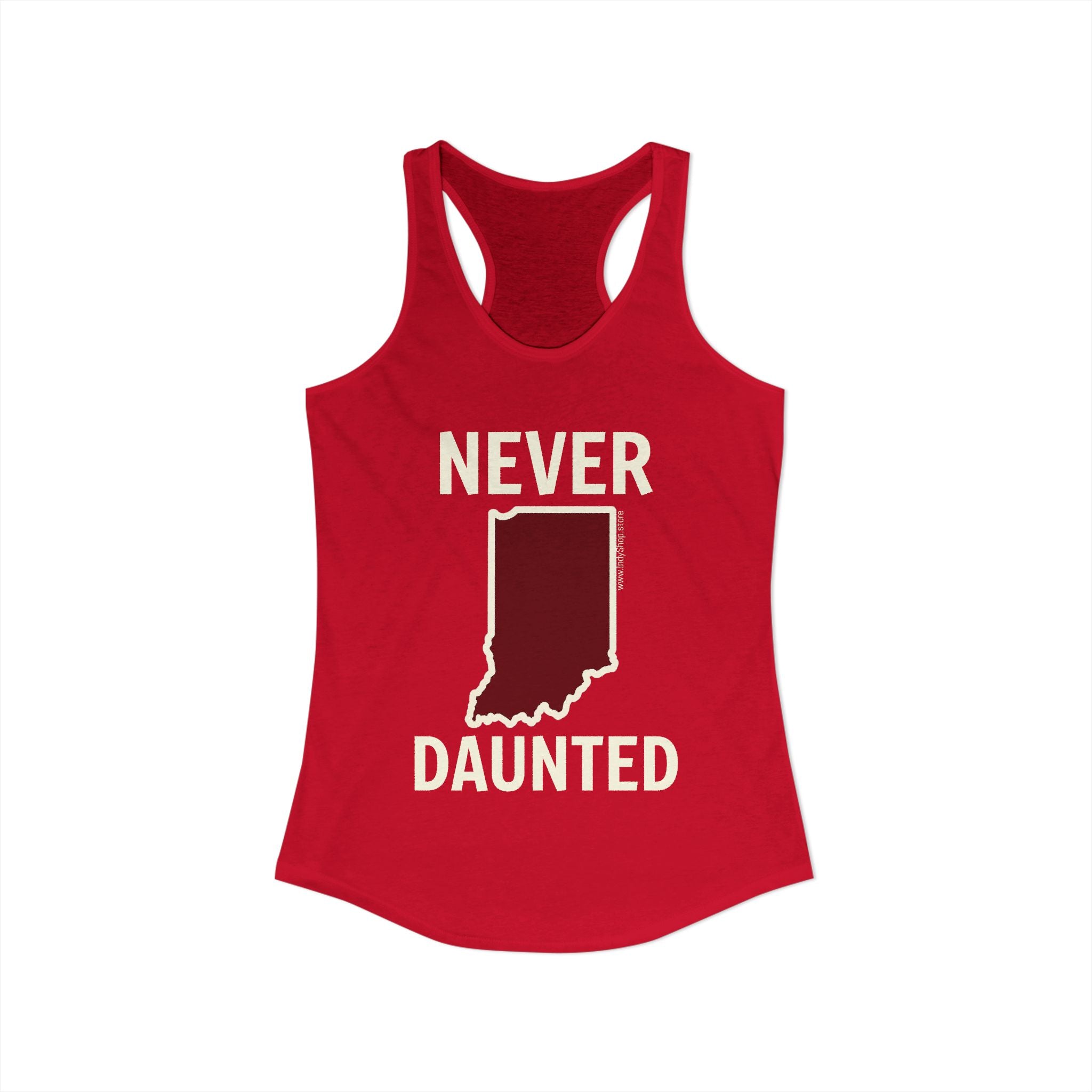 Never Daunted Women's Racerback Tank | Indiana Never Daunted