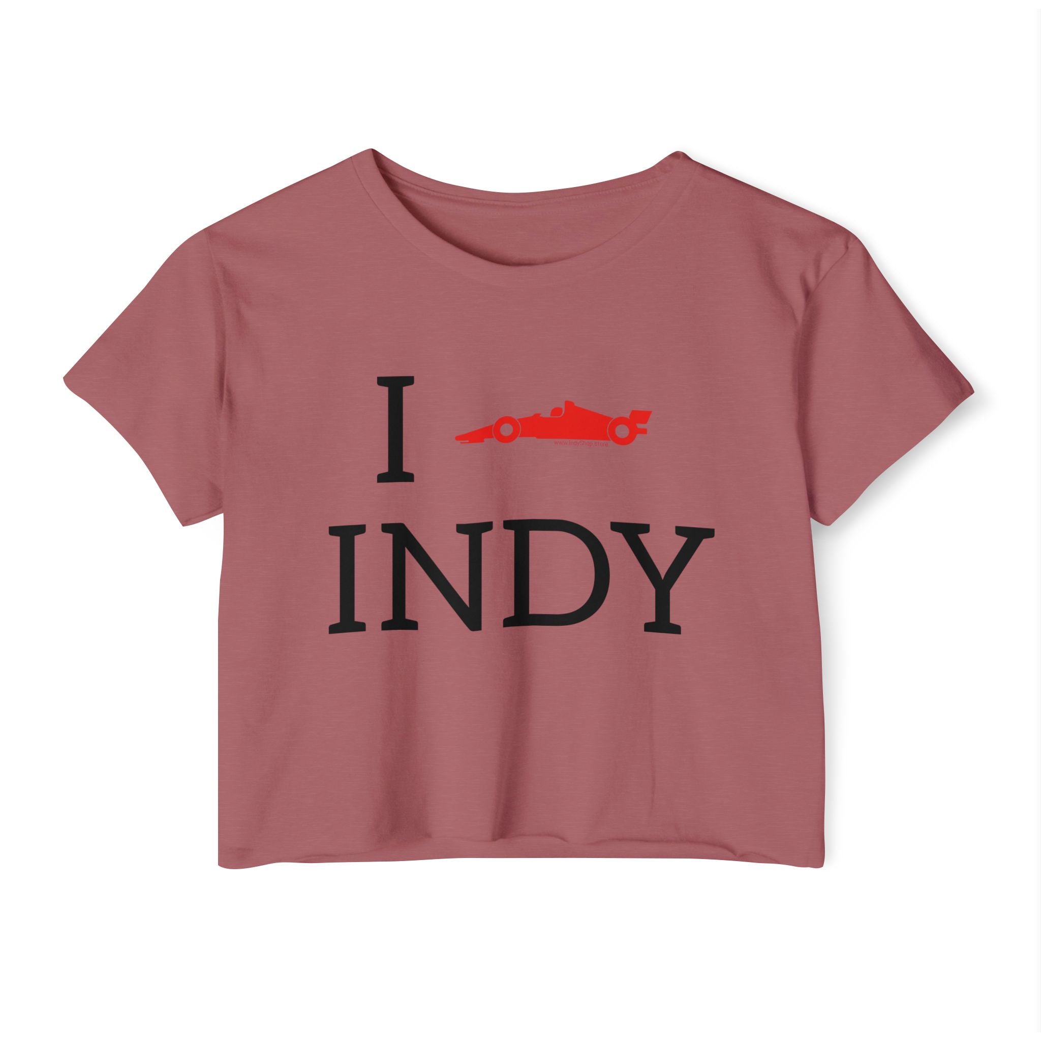I Heart INDY Crop Top | I Racecar Indy | IndyCar Crop Top