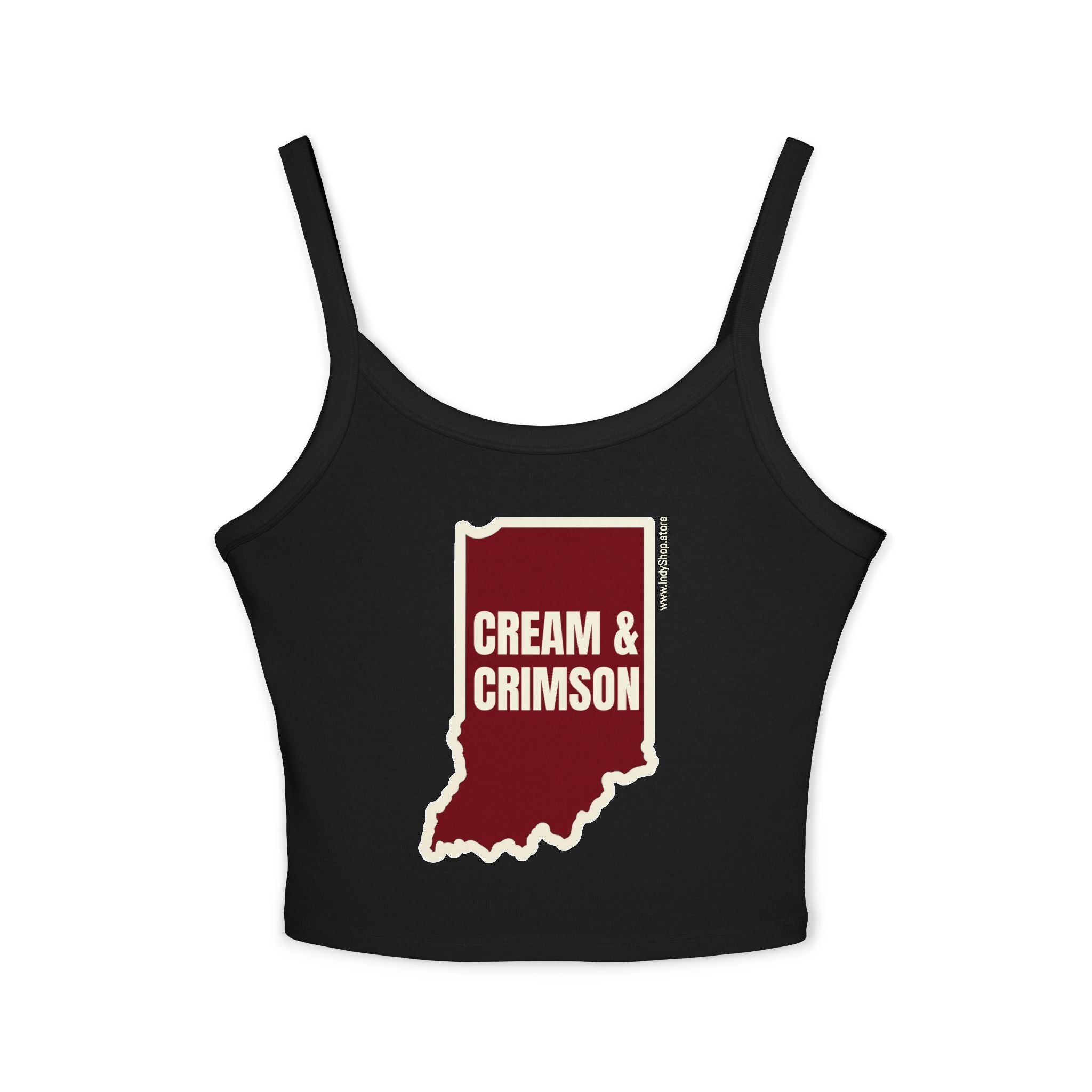 Cream & Crimson Women's Tank Top | Spaghetti Strap Tank Top
