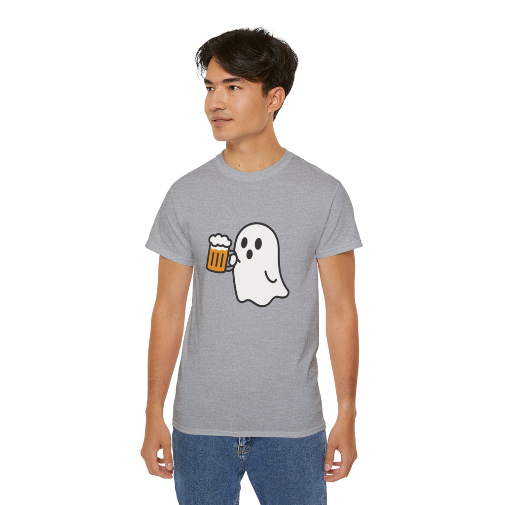 Ghost with Beer Unisex Tee