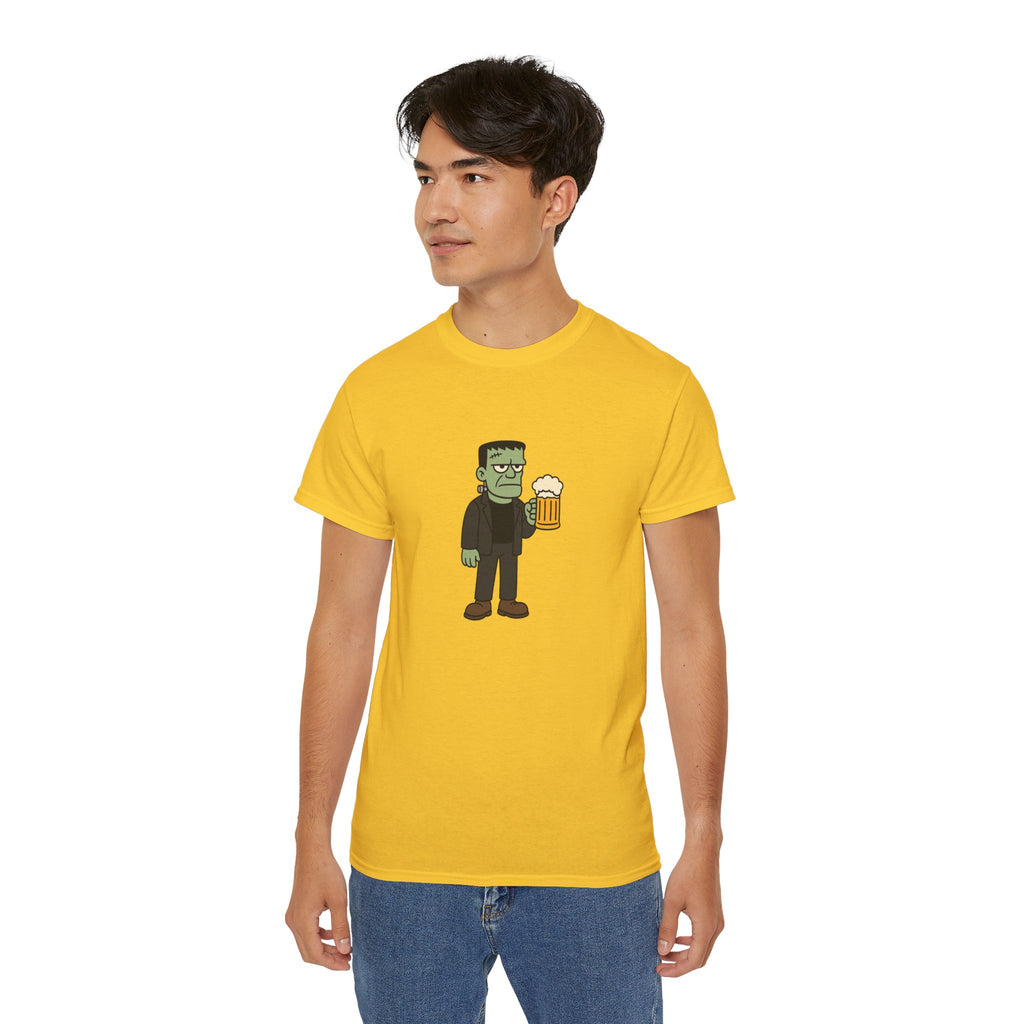 Monster with Beer Unisex Tee
