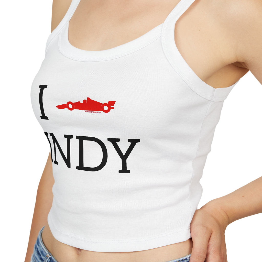 I Heart INDY Racecar Women's Tank Top | Spaghetti Strap Indy Racing Tank