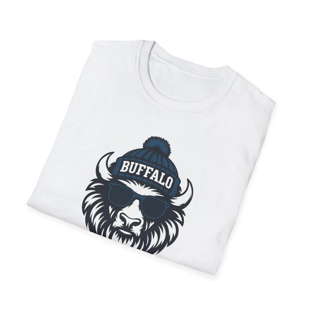 Buffalo Bills Graphic T-Shirt | Bison Bill with Glasses and Hat