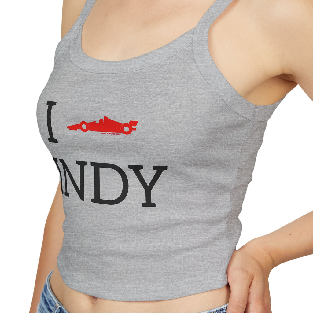 I Heart INDY Racecar Women's Tank Top | Spaghetti Strap Indy Racing Tank