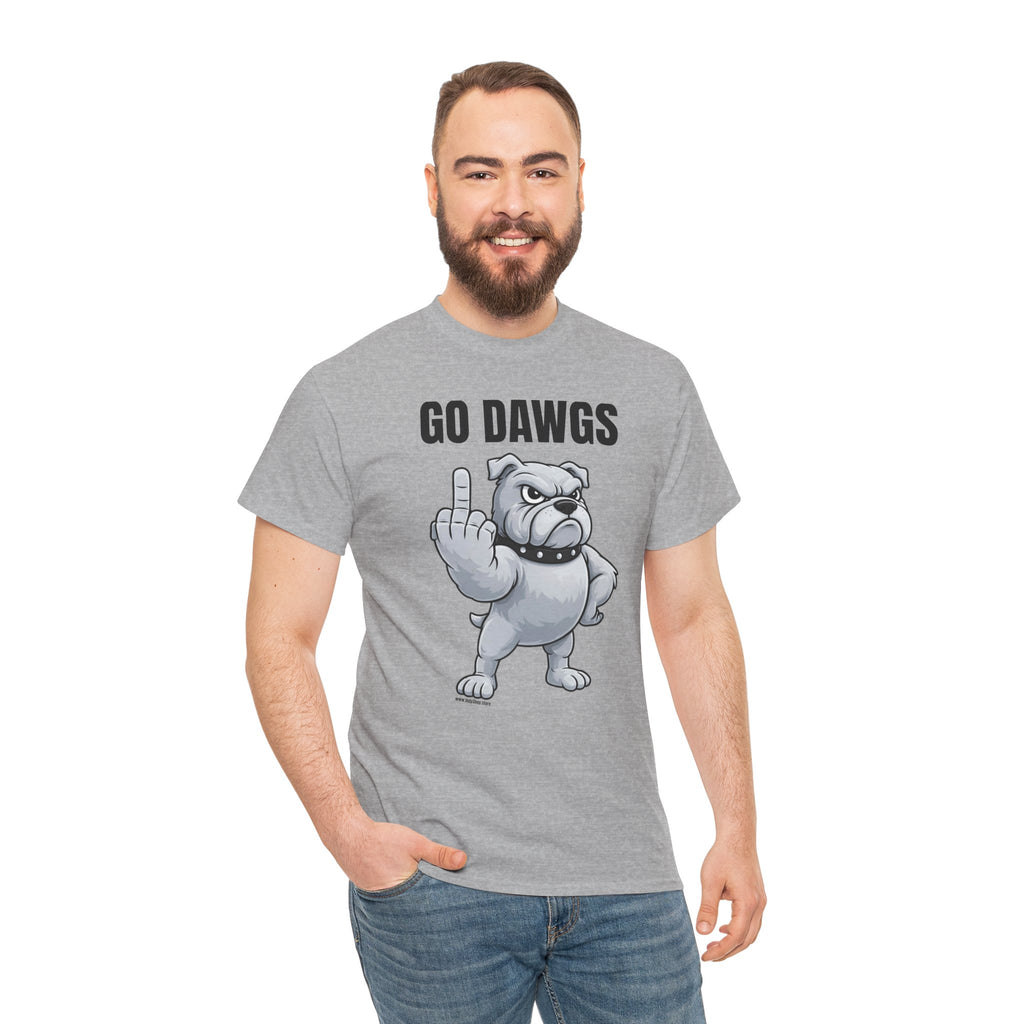 Go Dawgs Middle Finger Tee | Bulldog Flipping Off