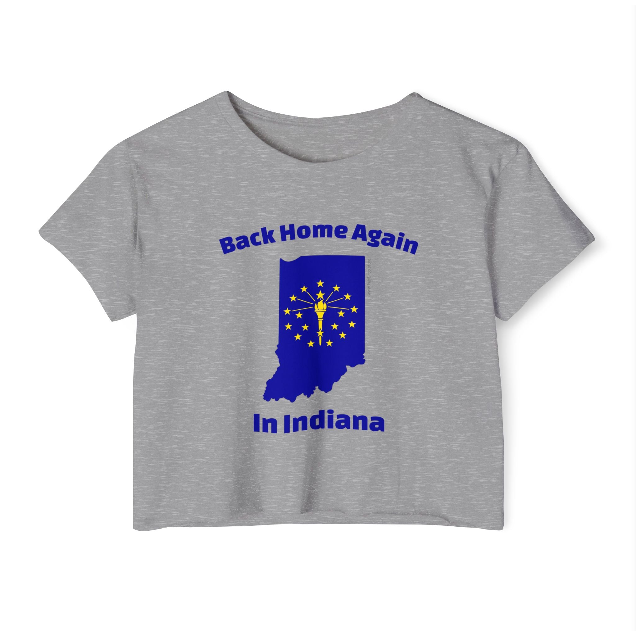 Back Home Again in Indiana Women's Crop Top