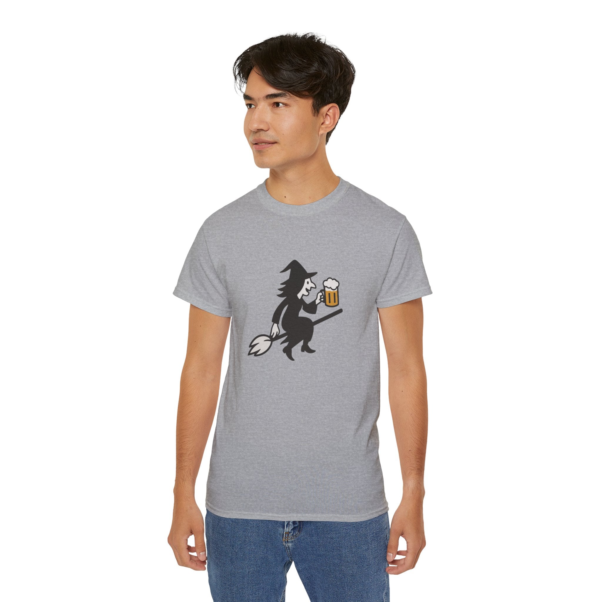 Witch with Beer Unisex Tee